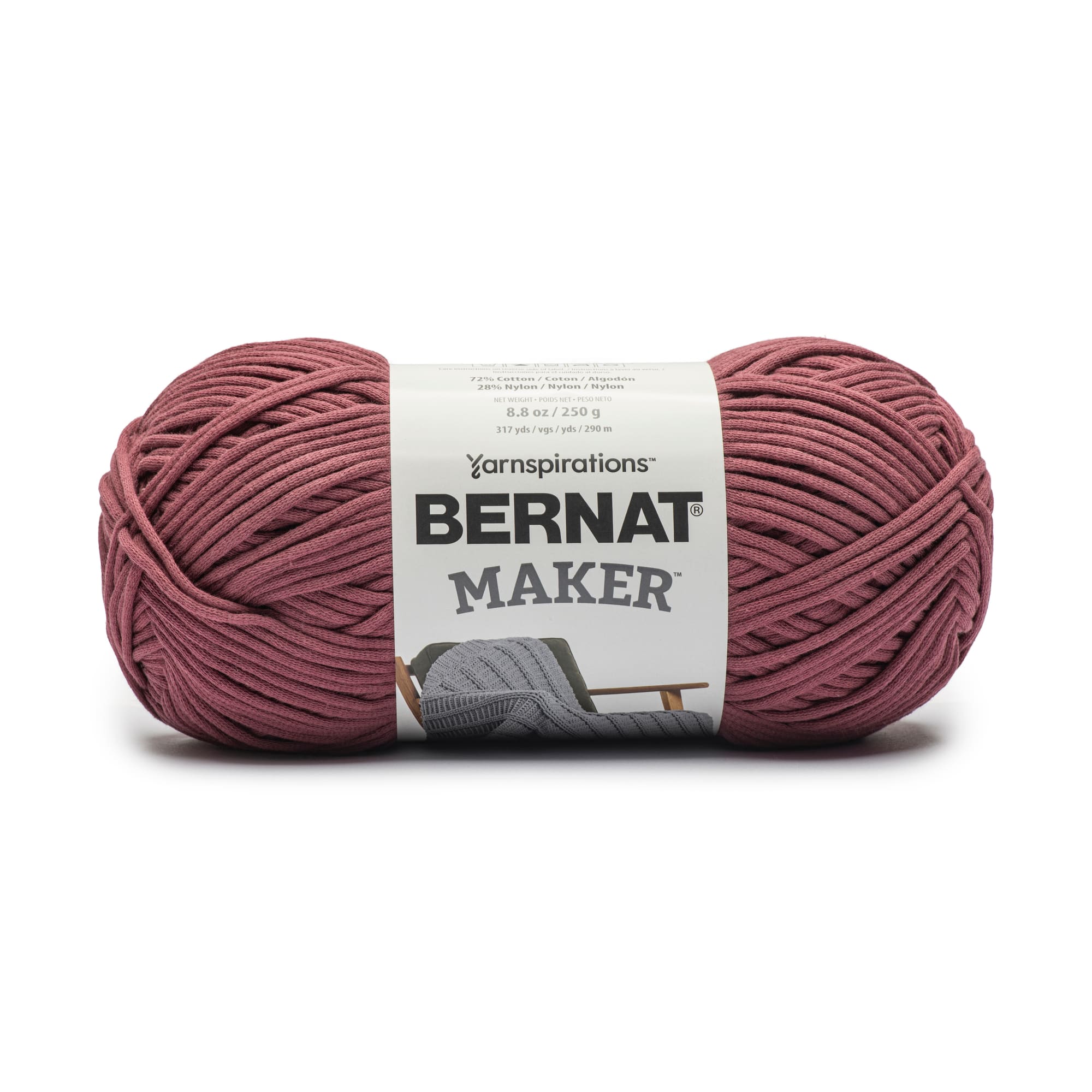 8 skeins Bernat fashion Maker home Dec tubular chunky yarn in Aqua, New in packaging