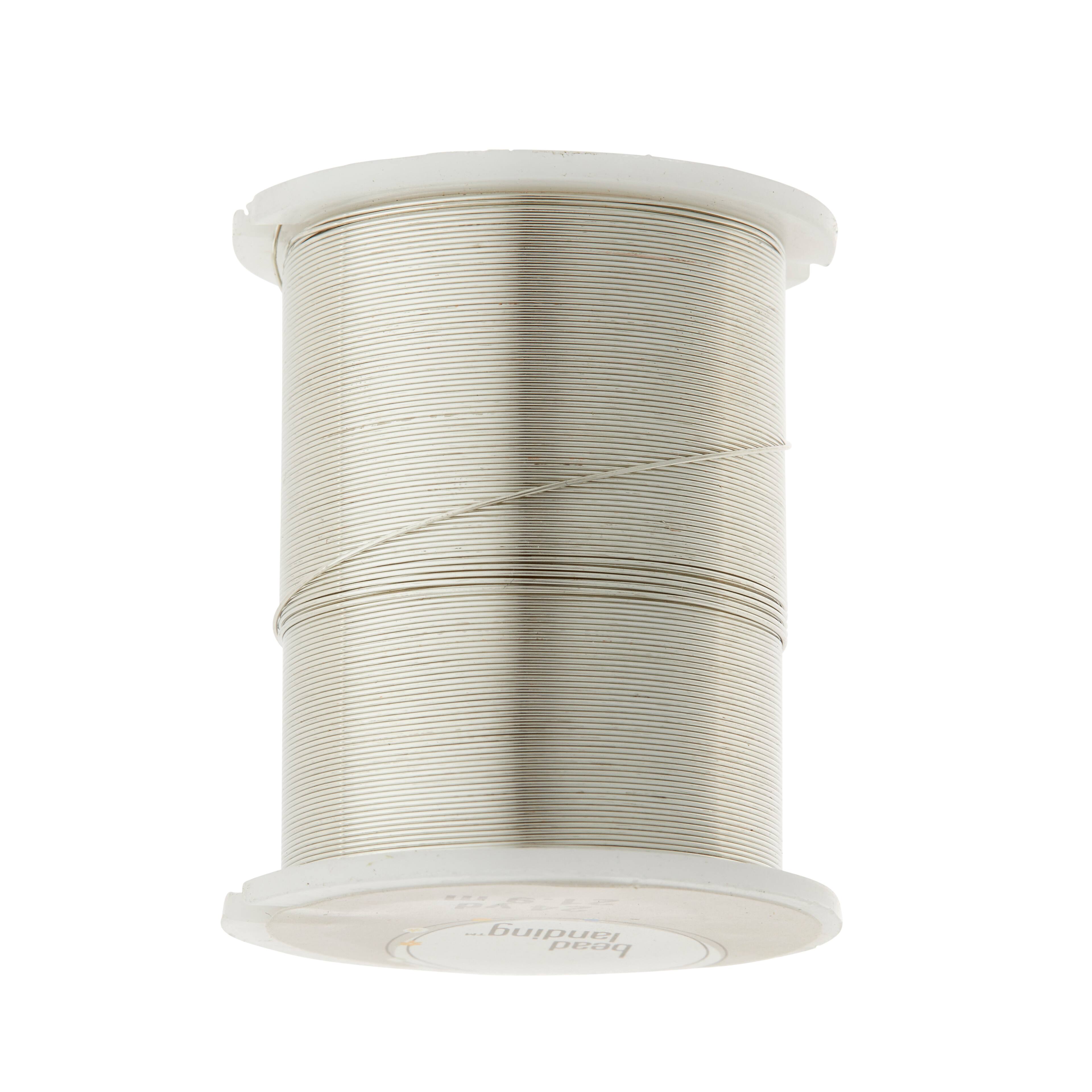 Bead Landing™ Beading Wire, Silver
