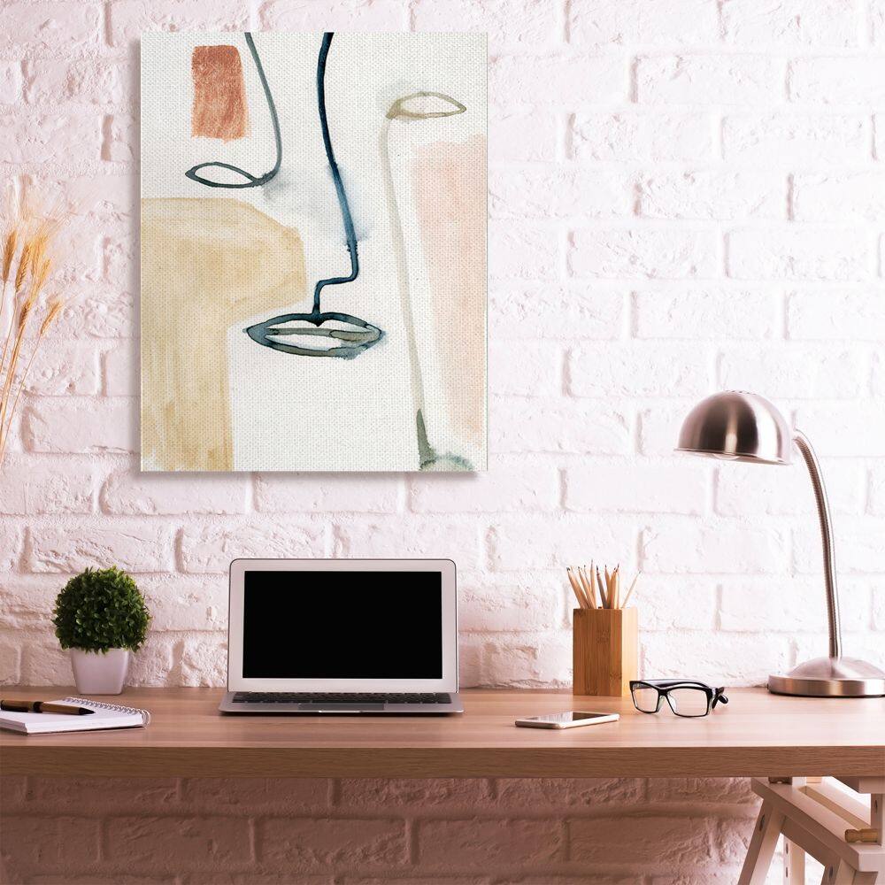 Stupell Industries Abstract Line & Color Block Face Wall Art