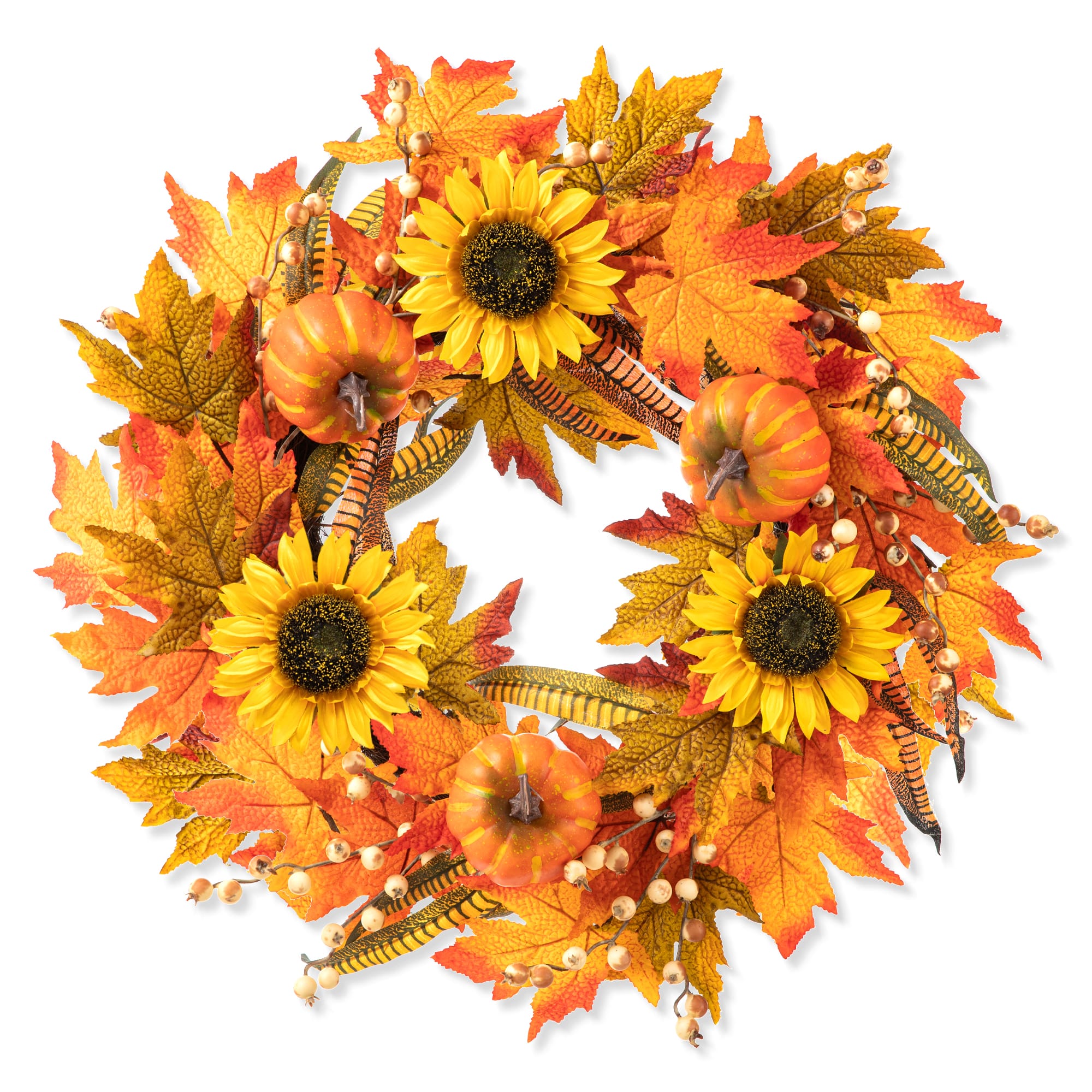 Fall Sunflower Wreath, Country Fresh Wreath, Cream store Pumpkin Sunflower Wreath, Home Sweet Home