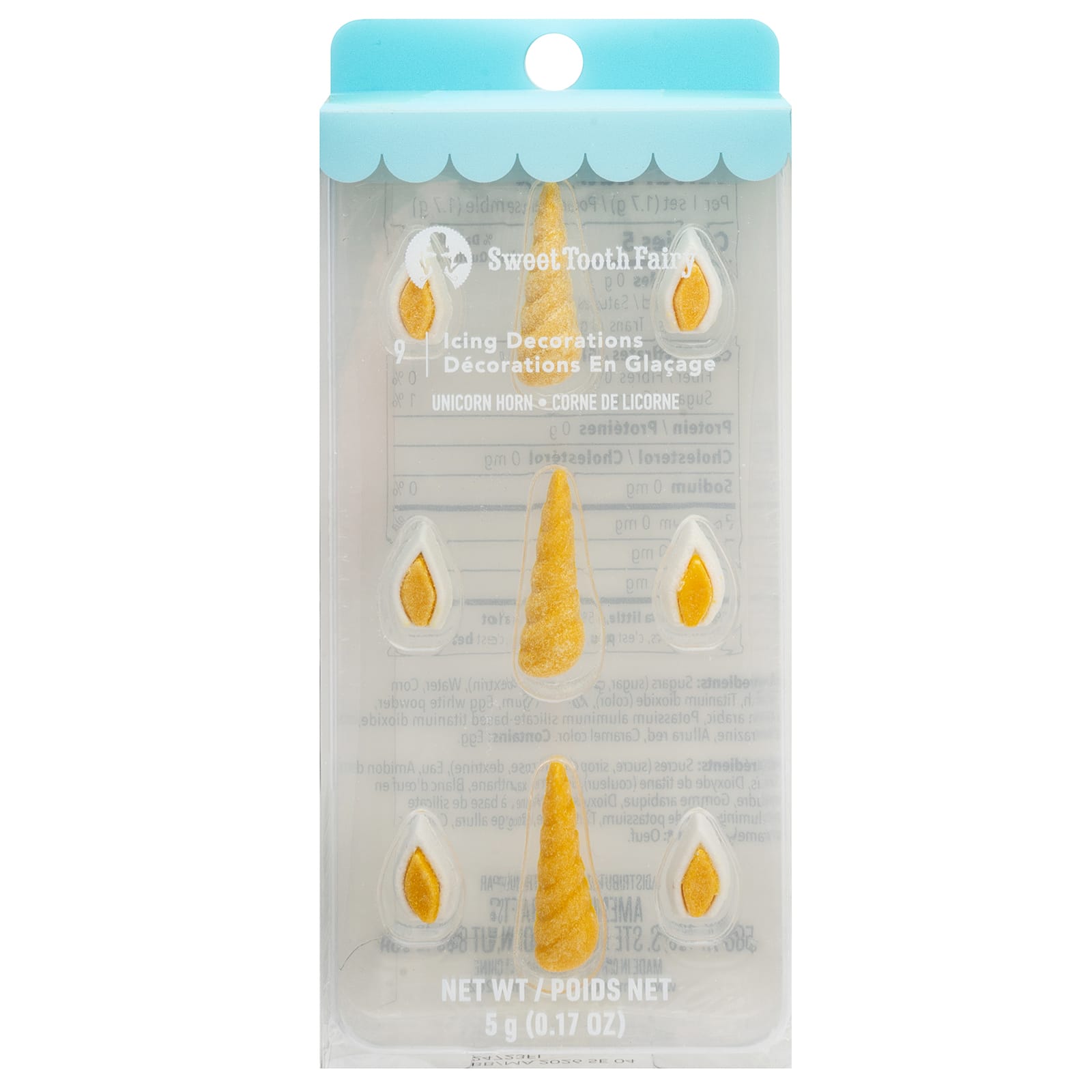 Sweet Tooth Fairy&#xAE; Unicorn Horn Icing Decorations