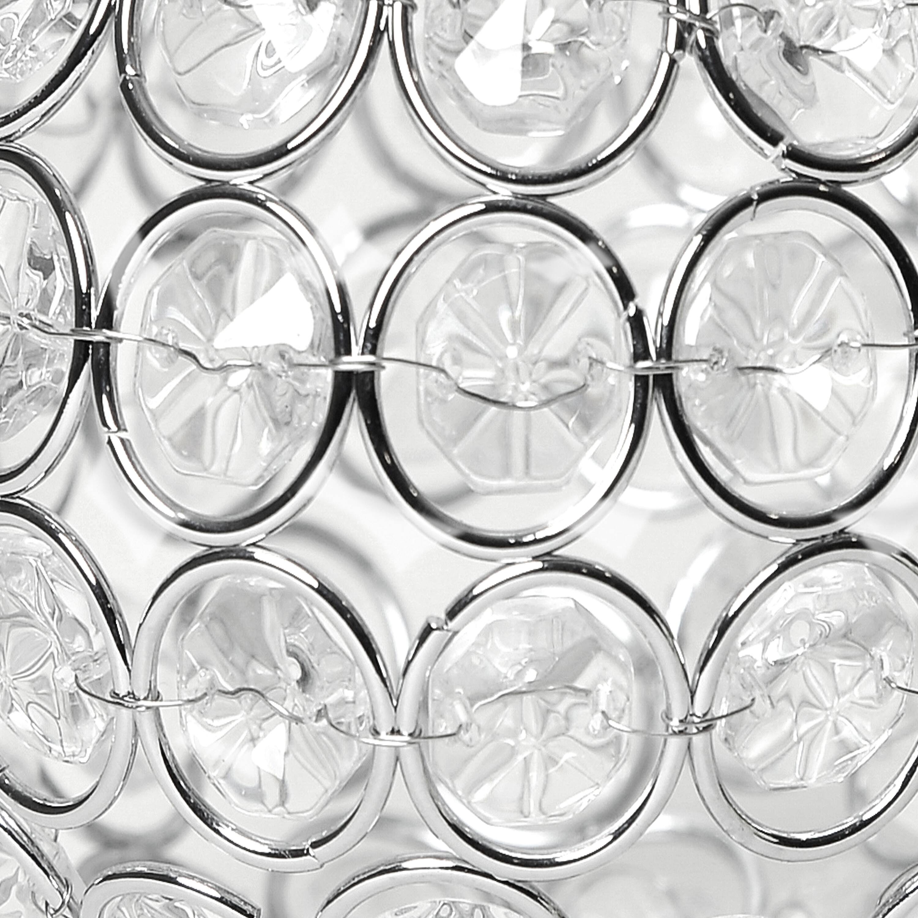 Elegant Designs&#x2122; Chrome Crystal Circular Bowl Candle Holder