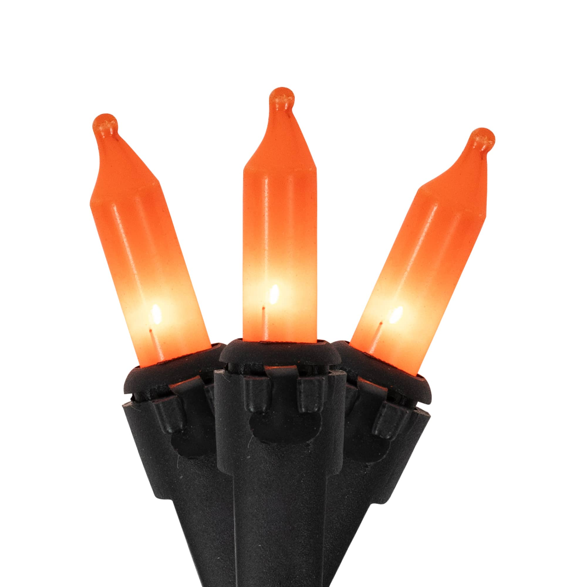 100ct. Orange Mini Halloween Light Set