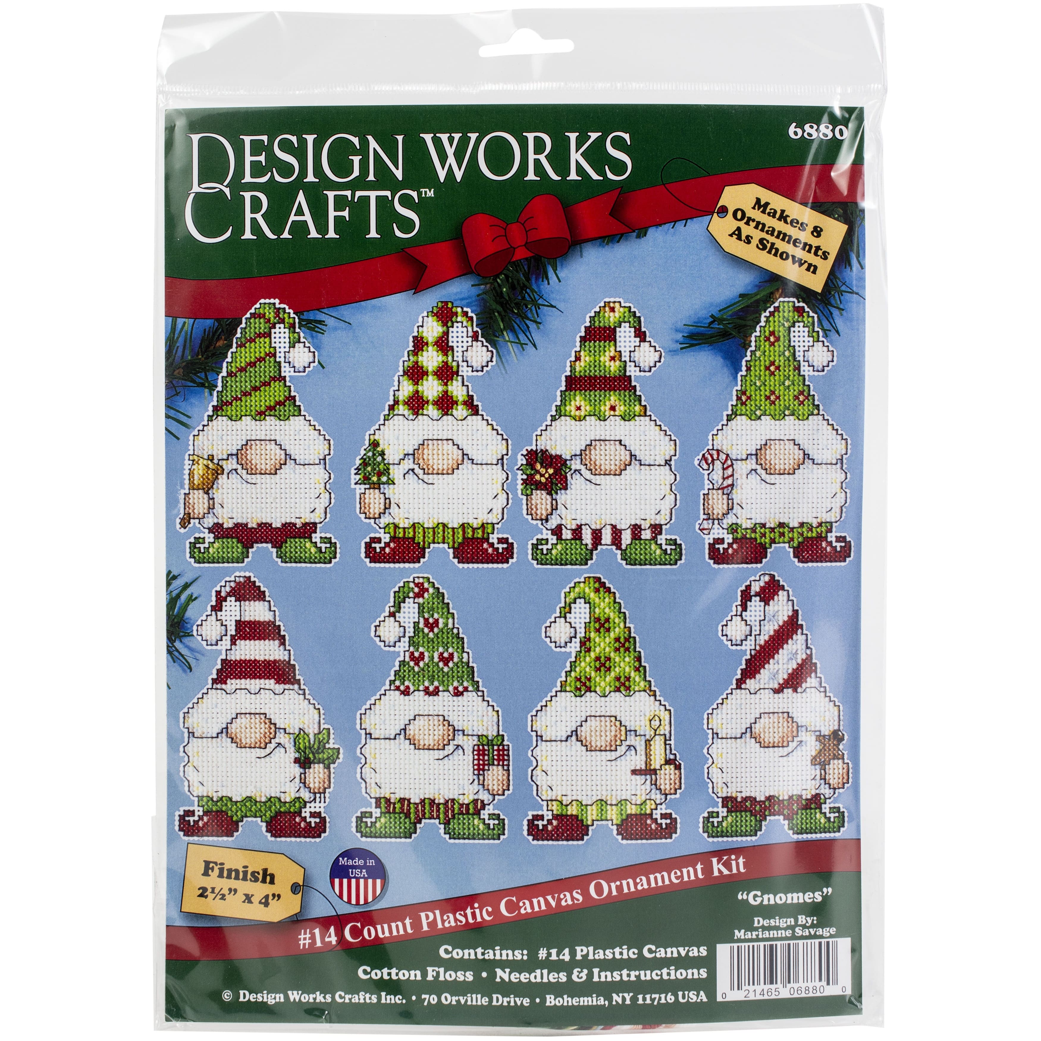 Design Works&#x2122; Gnome Plastic Canvas Ornament Kit