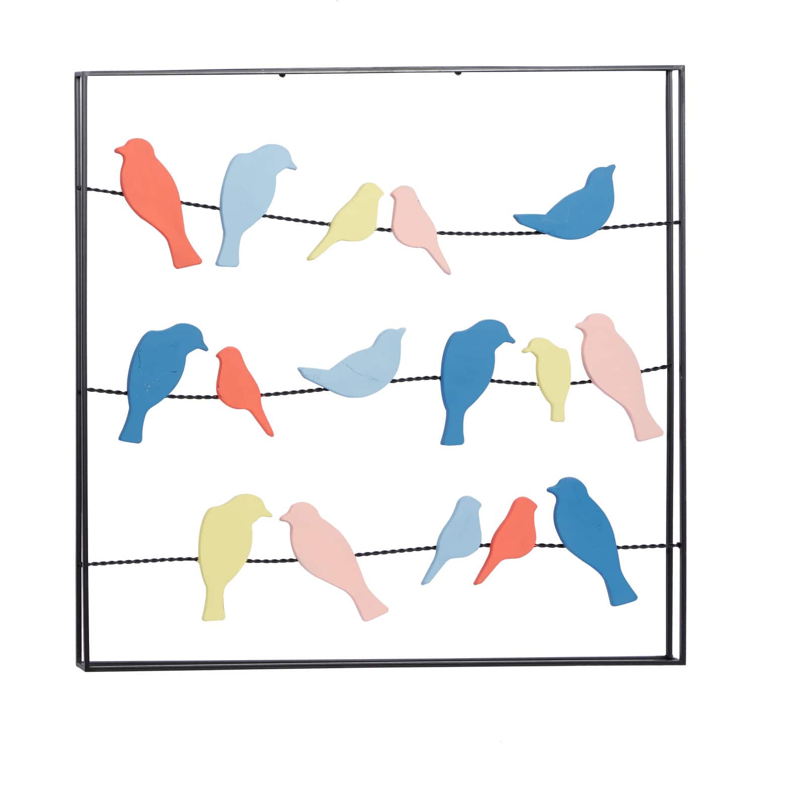 Multi Colored Metal Coastal Wall Decor, 31" x 32" x 2"