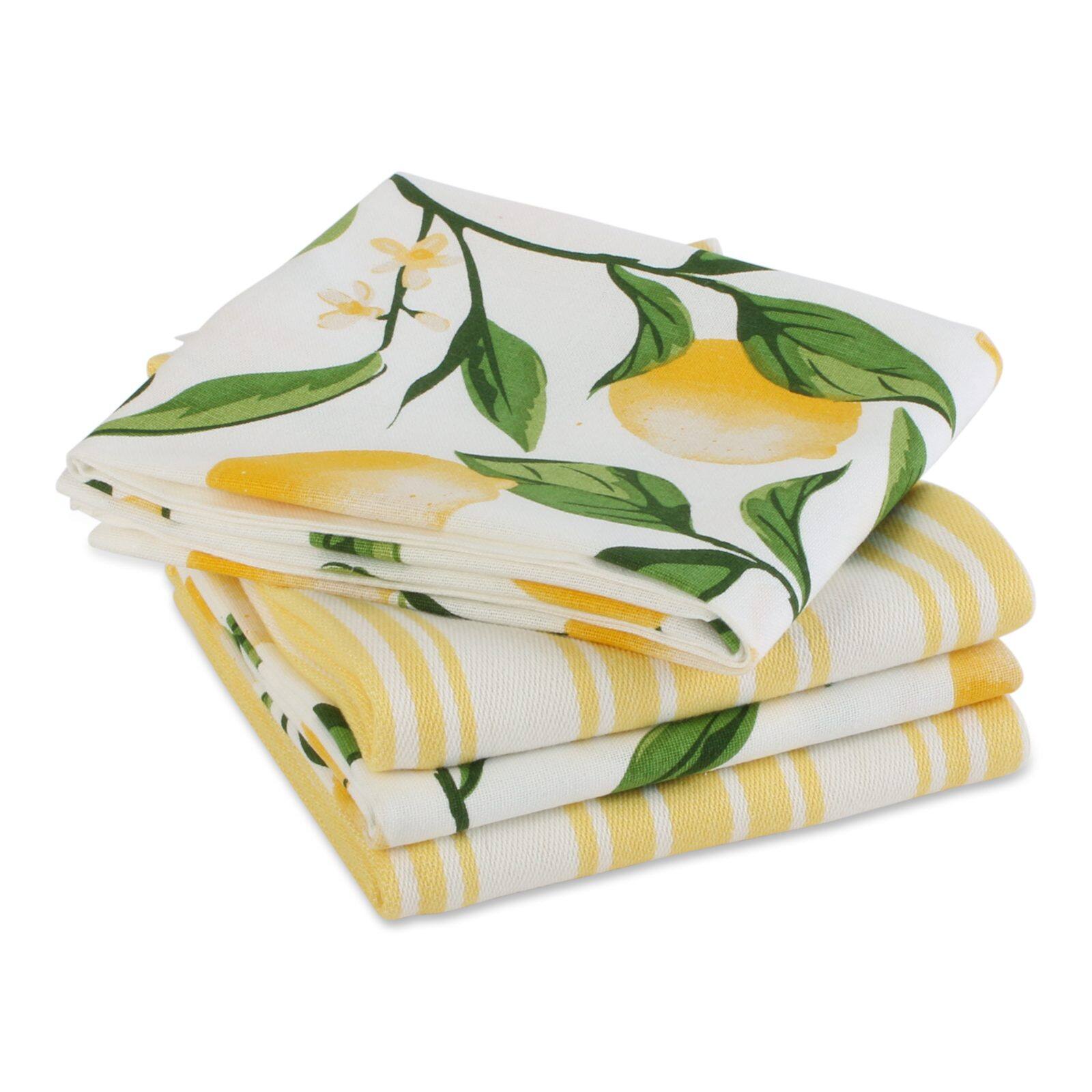 DII® Lemon Bliss Dishtowel, 4ct.