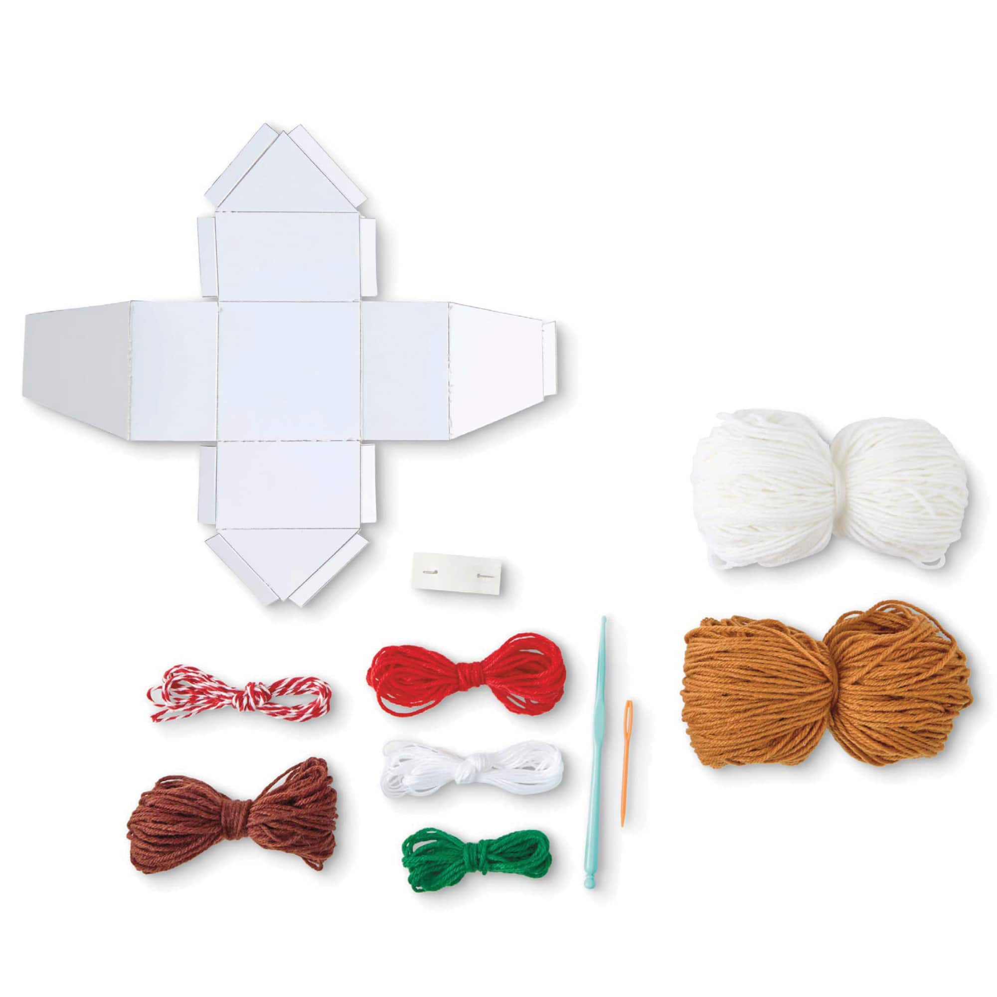 Intermediate Gingerbread House Amigurumi Crochet Ornament Kit by Loops &#x26; Threads&#xAE;