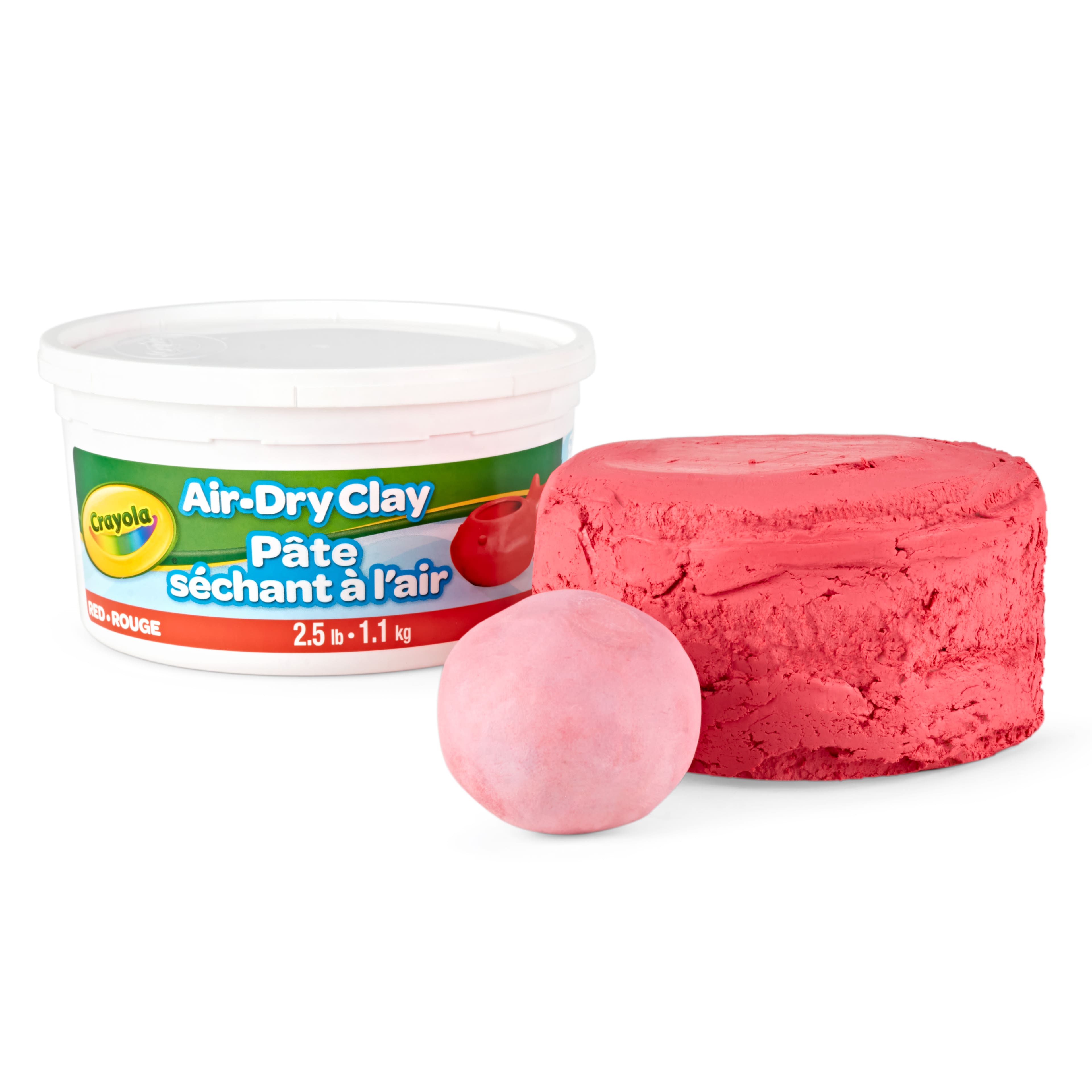 12 Pack: Crayola&#xAE; 2.5lb. Red Air Dry Clay Tub