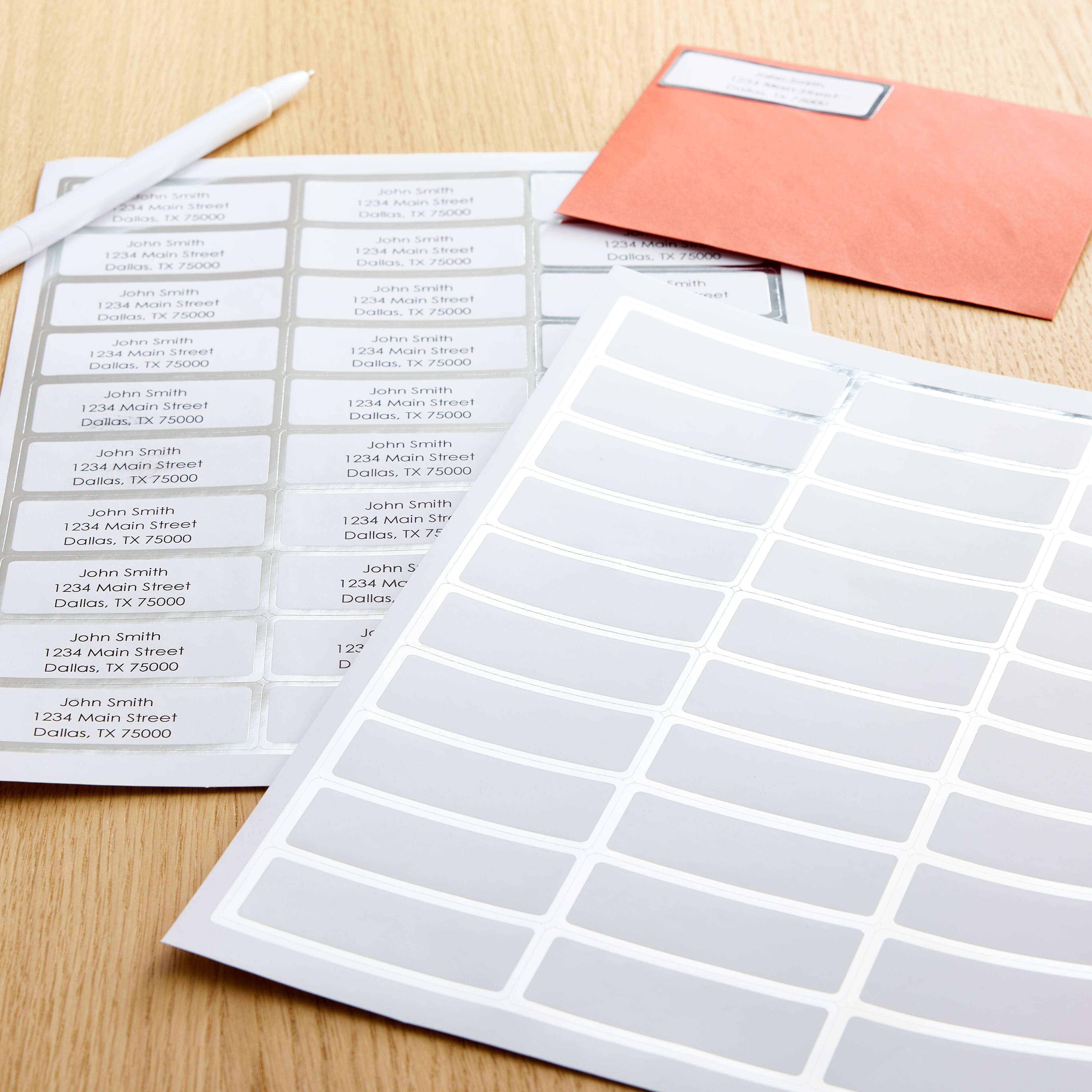 12 Packs: 240 ct. (2,880 total) Silver Foil Address Label Stickers by Recollections™