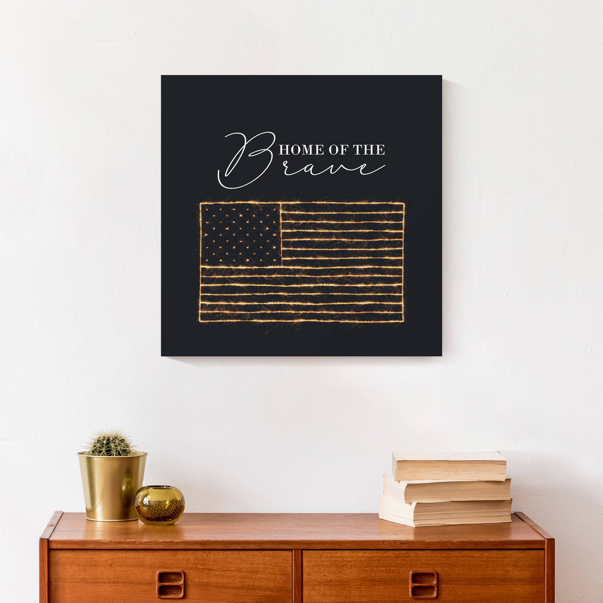 Home of the Brave Canvas Wall Art