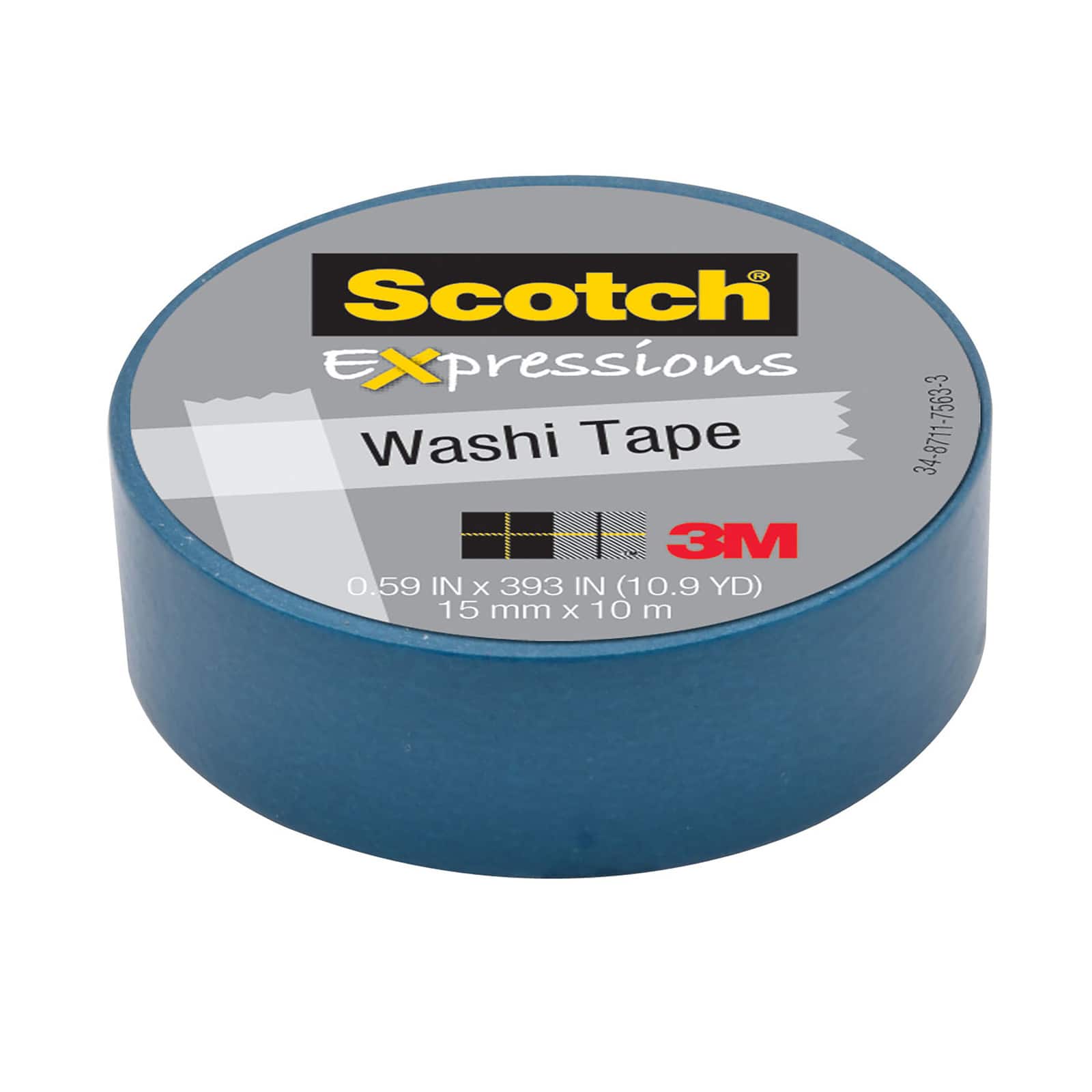 3M Scotch® Expressions Pastel Blue Glitter Washi Tape