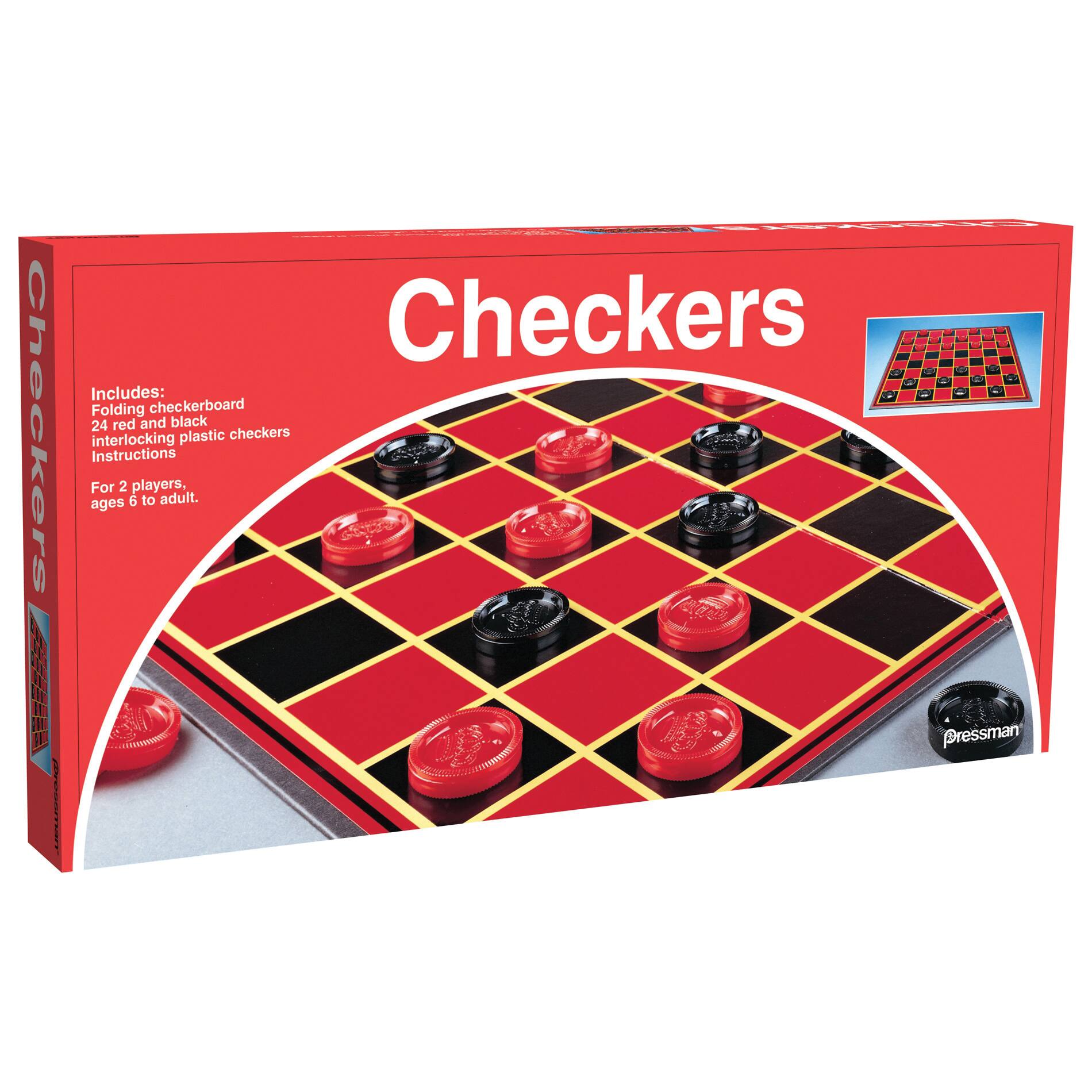 Pressman&#xAE; Checkers Game, 6 Pack