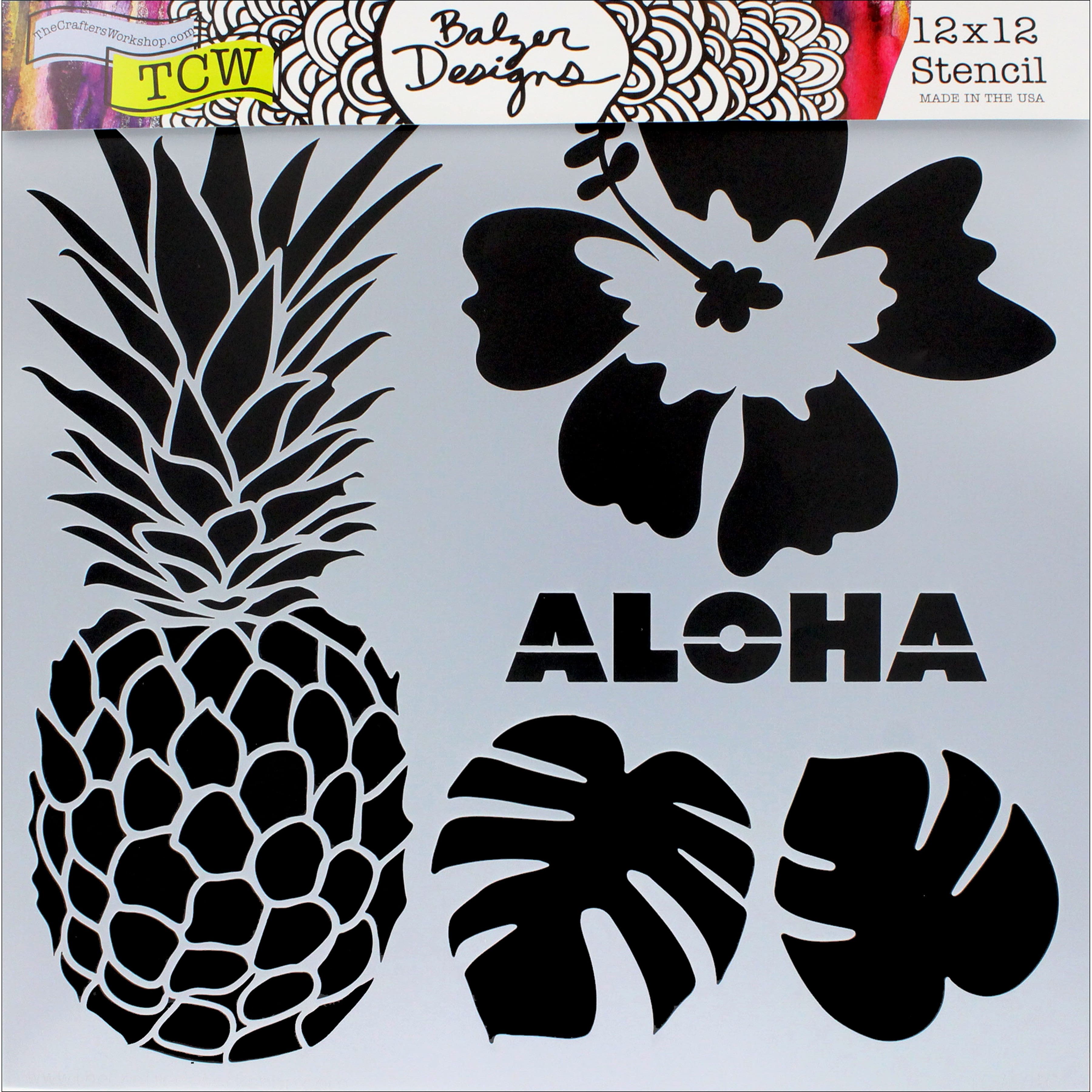 The Crafters Workshop Aloha Stencil | Michaels