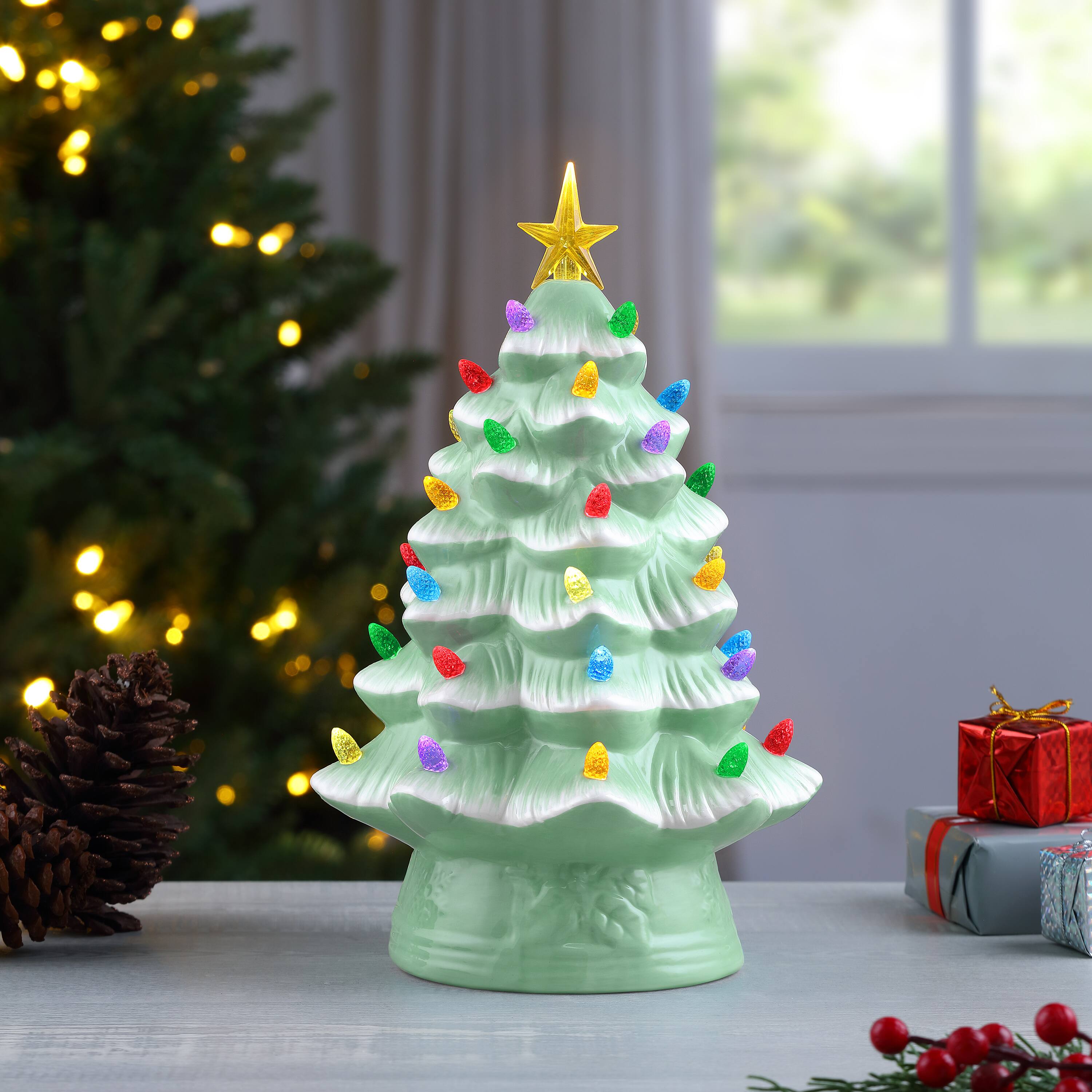 12" Seafoam Nostalgic Christmas Tree