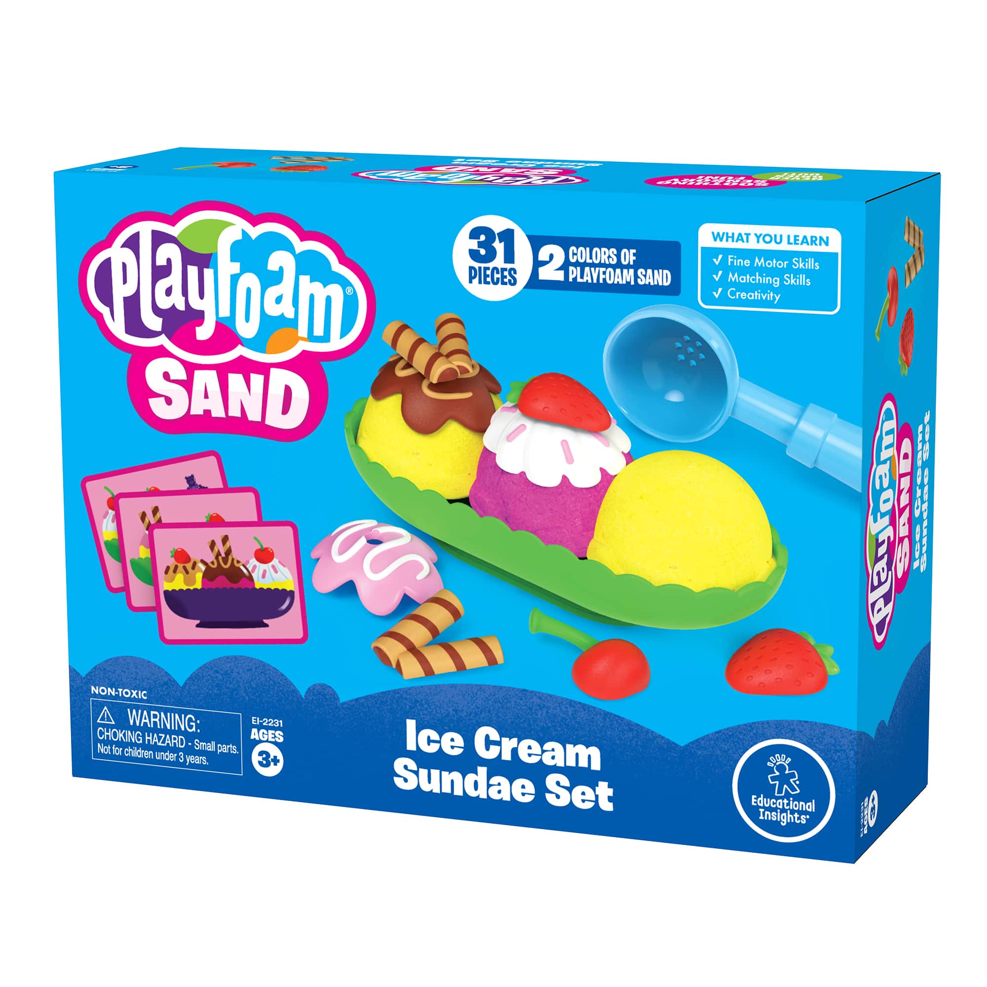 Educational Insights Playfoam Sand Ice Cream Sundae Set