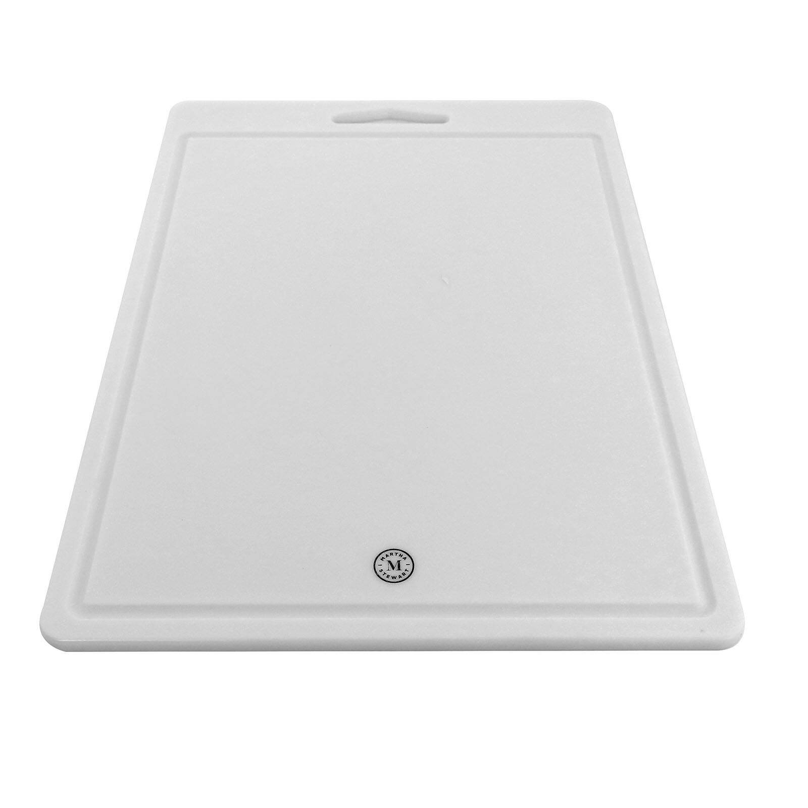 Martha Stewart White Plastic 2 Piece Cutting Board