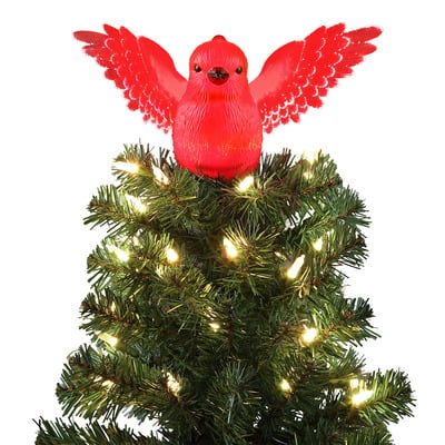 Animated Cardinal Christmas Tree Topper  Michaels