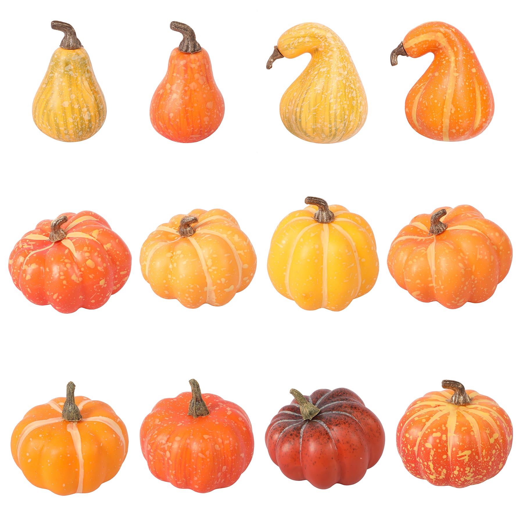 Orange &#x26; Cream Pumpkins &#x26; Gourds, 12ct. by Ashland&#xAE;