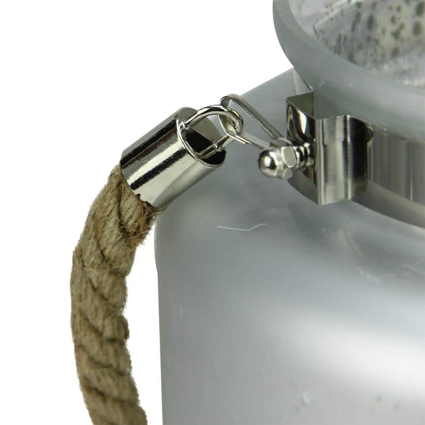 9.5&#x22; Reindeer &#x26; Tree Silhouette Pillar Candle Holder with Handle
