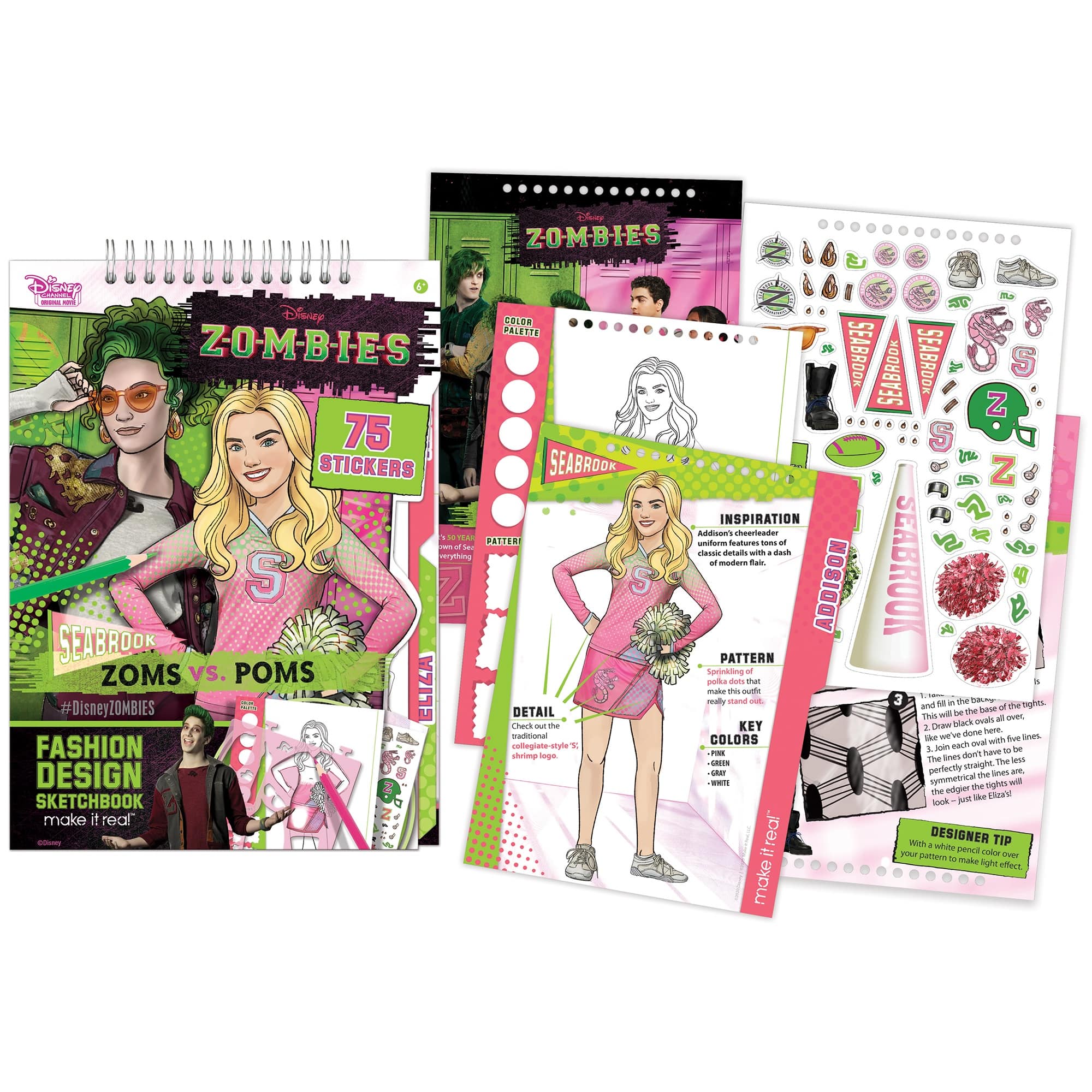 Make it Real&#x2122; Disney&#xAE; Zombies Fashion Design Tracing Light Table