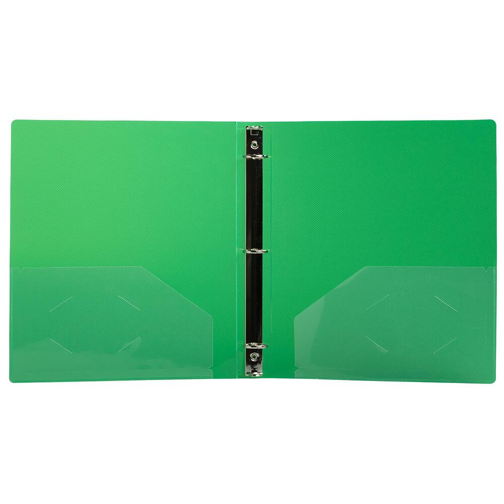 JAM Paper Glass Twill Plastic 3-Ring Binder
