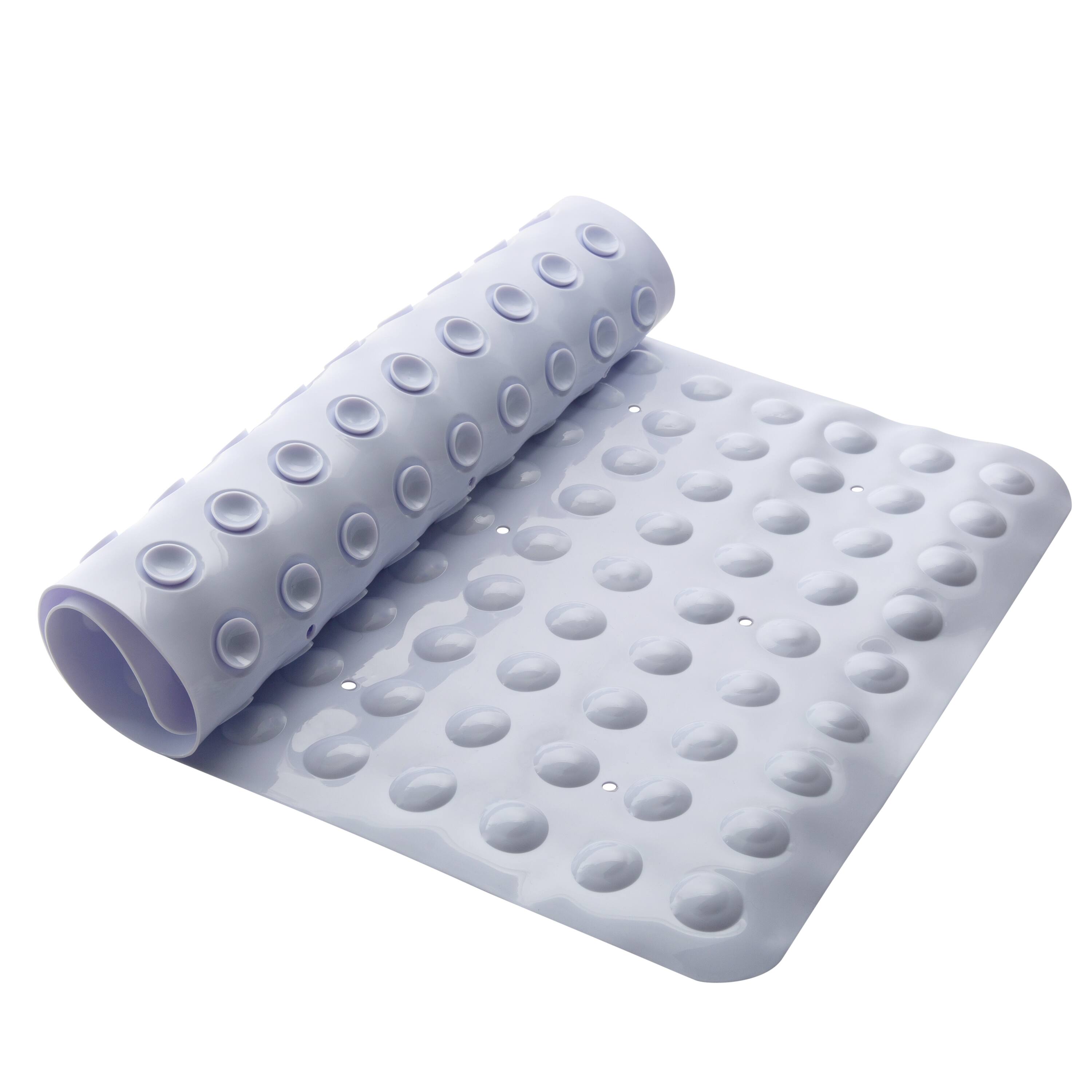 Bath Bliss White Sanitized Non-Slip Bath Mat