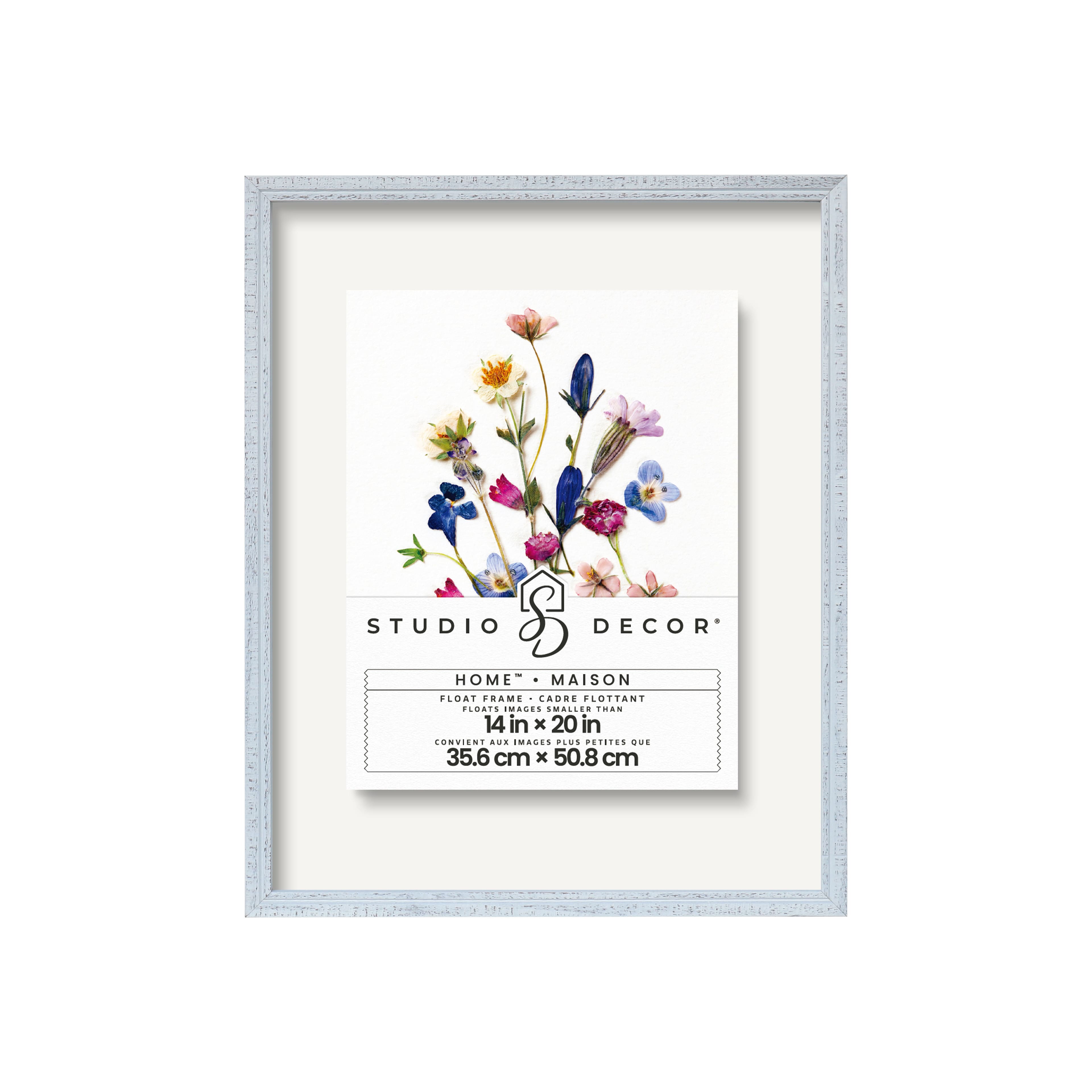 6 Pack: Home™ White Distressed Float Frame by Studio Décor®