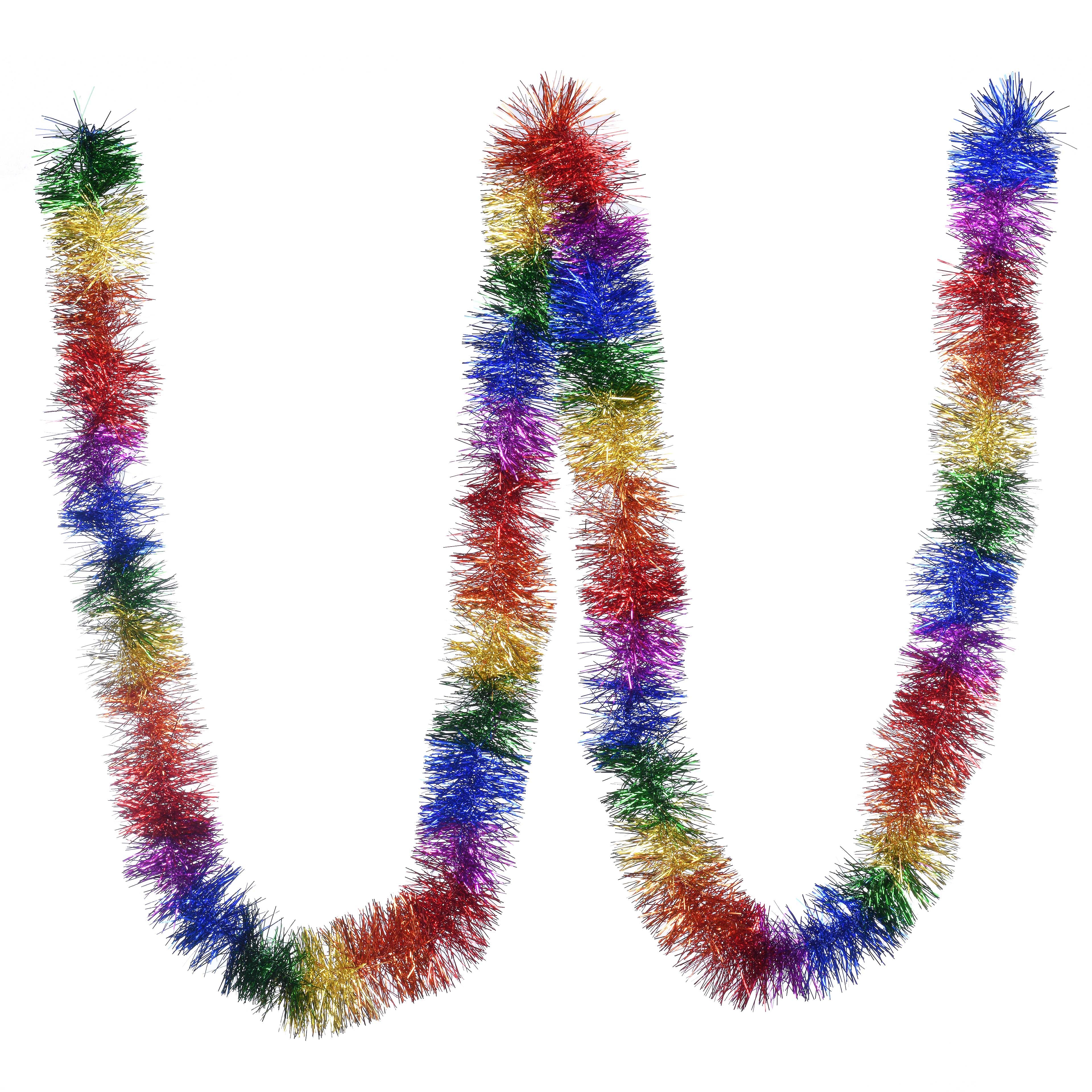 12ft. Rainbow Tinsel Garland by Celebrate It™
