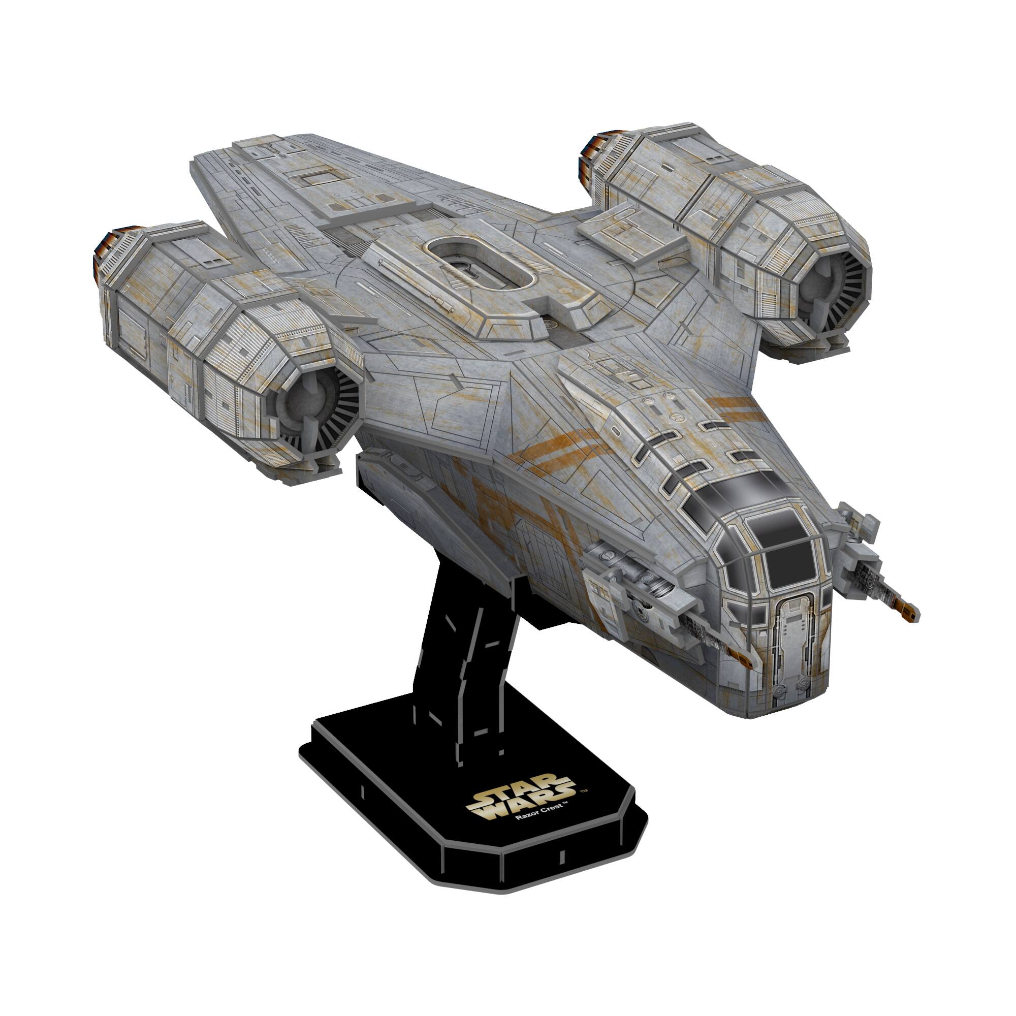 Star Wars - The Mandalorian Razor Crest Paper Model Kit: 140 Pcs