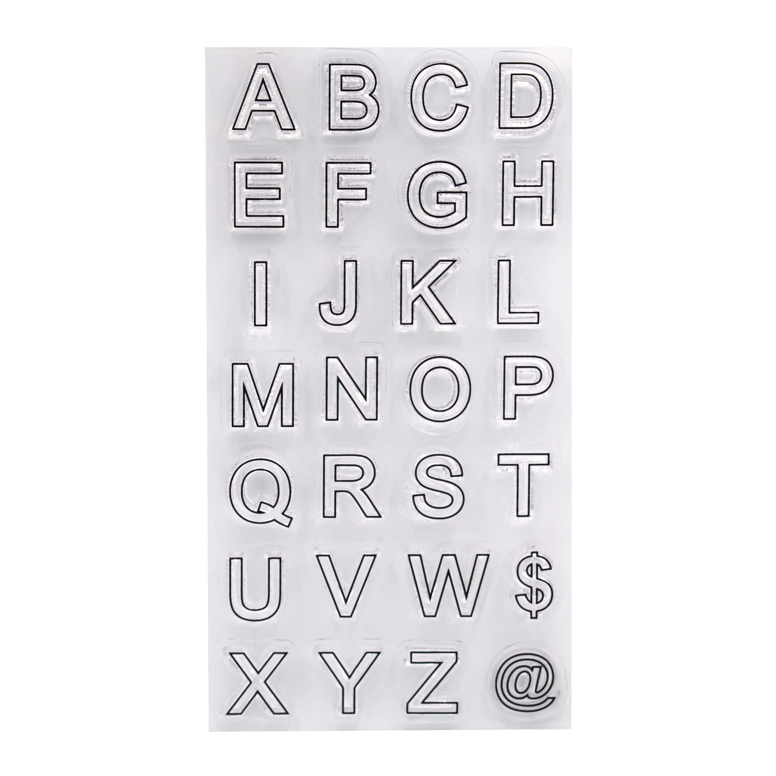 Block Letter Clear Stamps by Recollections&#x2122;