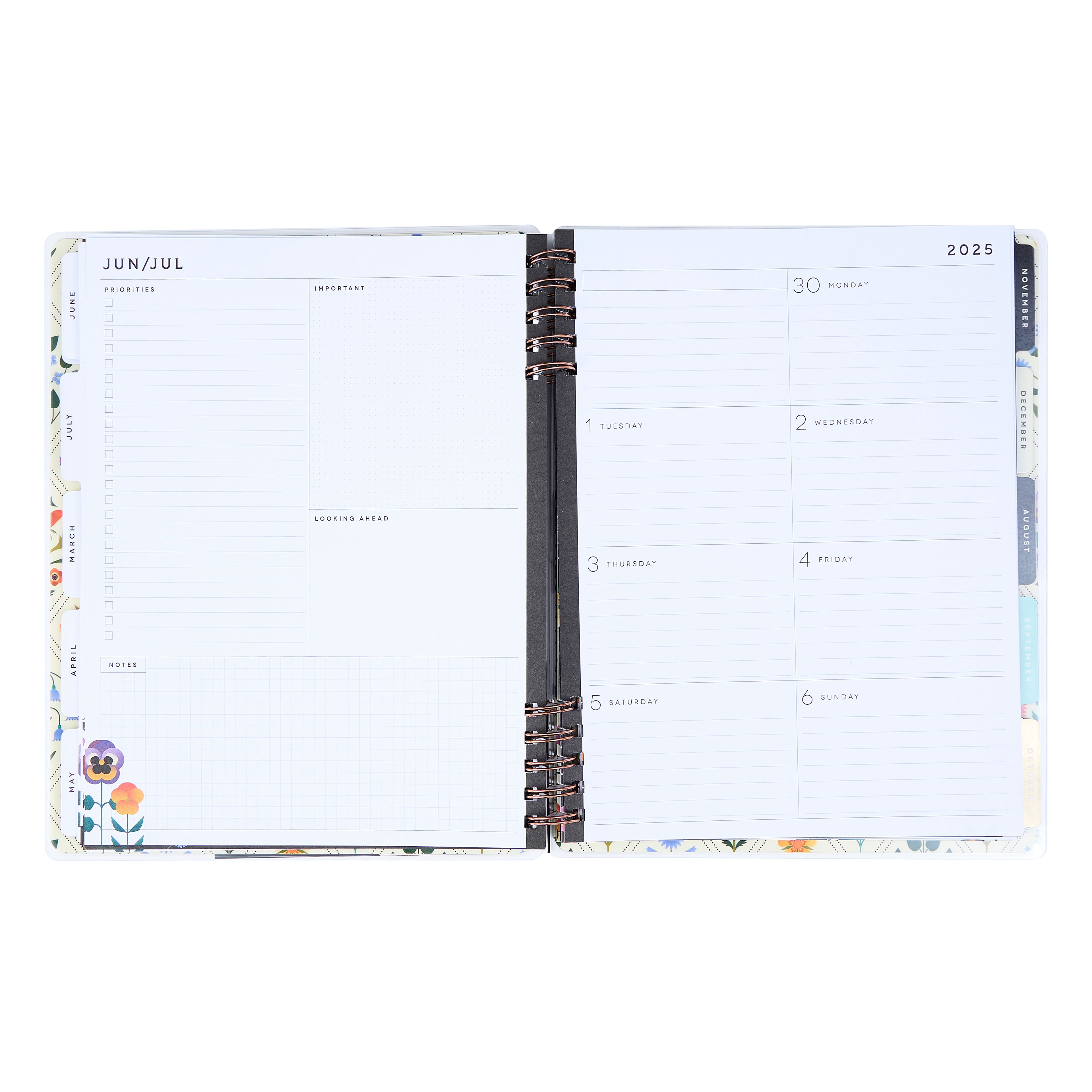 The Big Happy Planner&#xAE; Customizable Twin Loop Radiant Garden