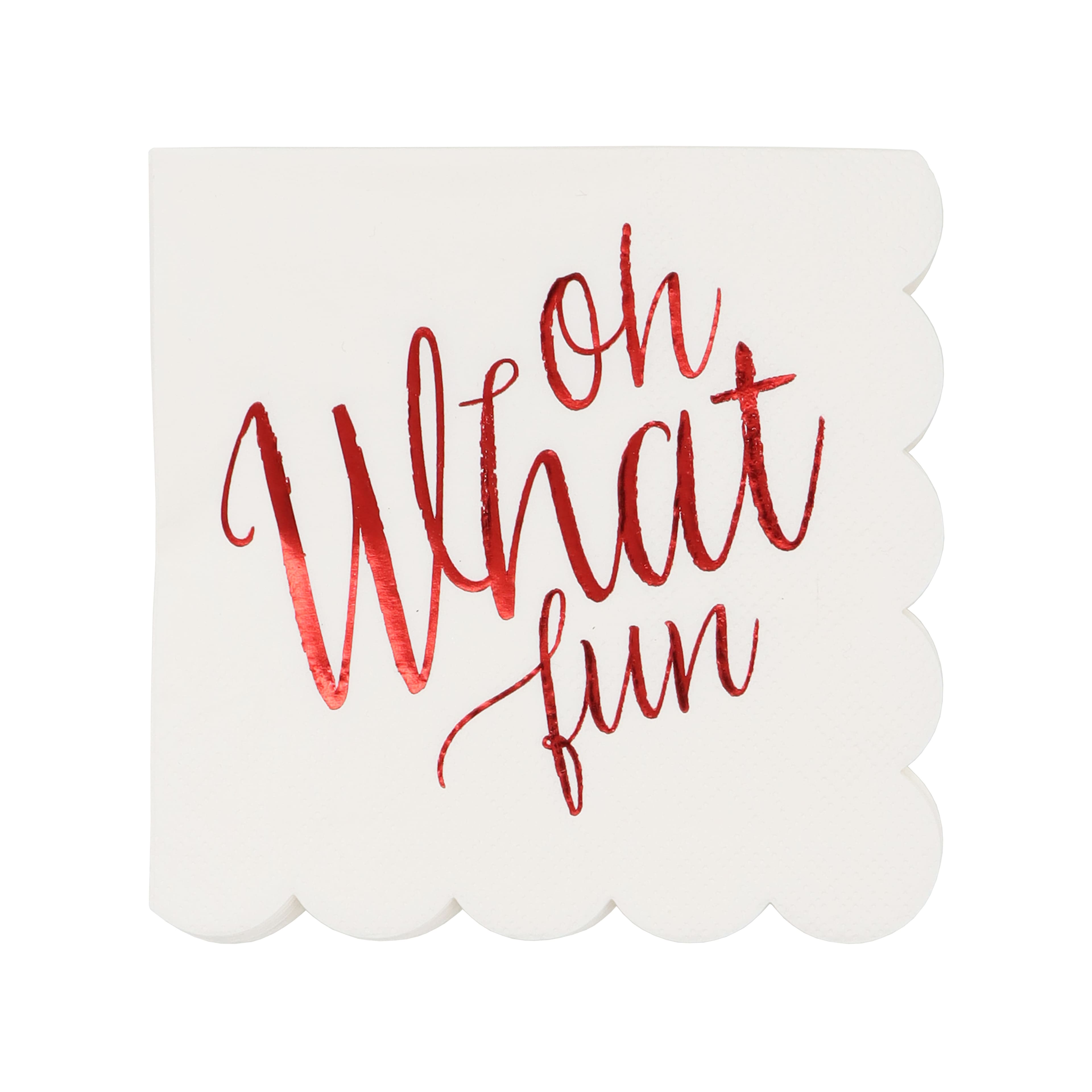 Oh What Fun Beverage Napkins, 20ct. by Celebrate It&#x2122;