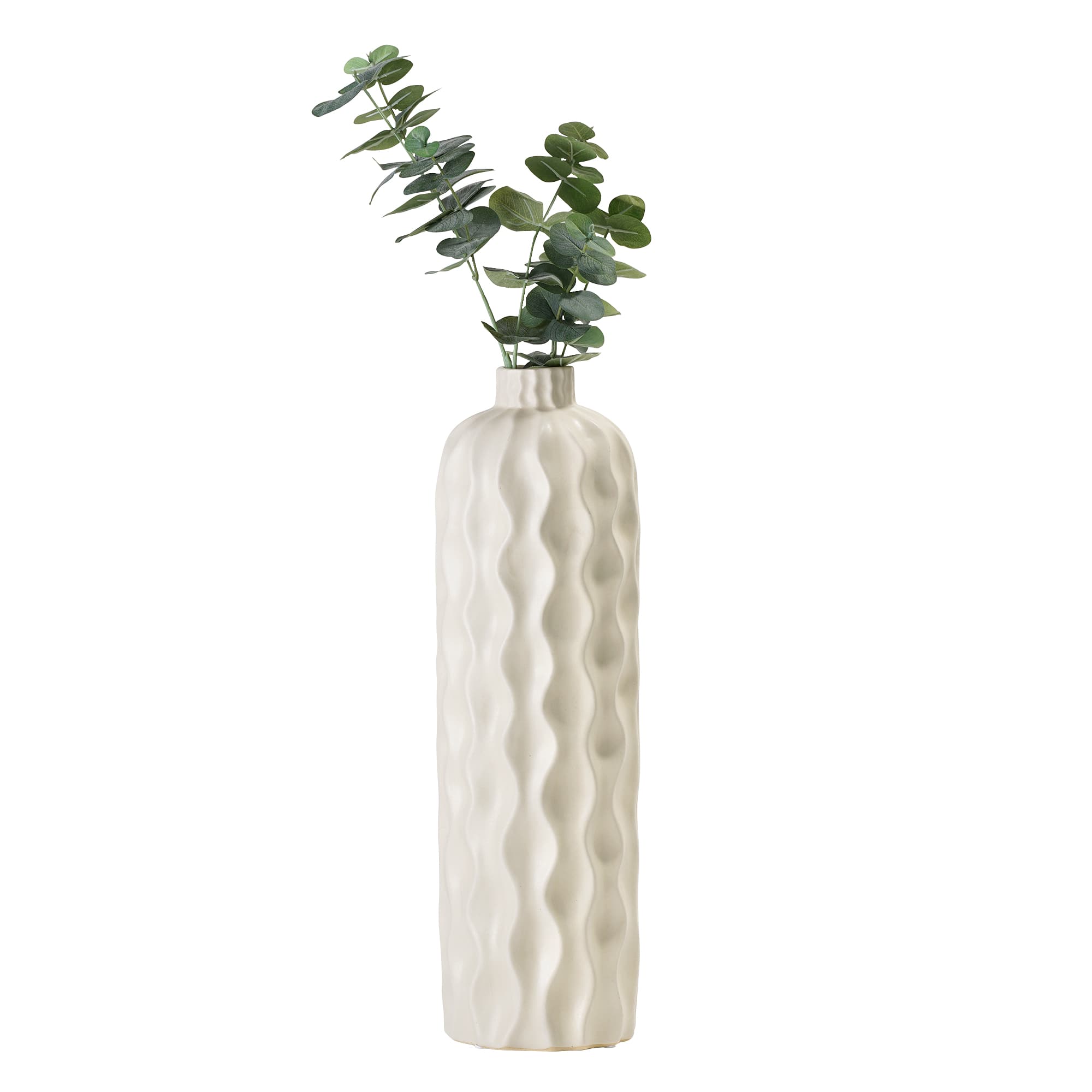 American Art Decor 19.5" Porcelain Purity Tabletop Vase