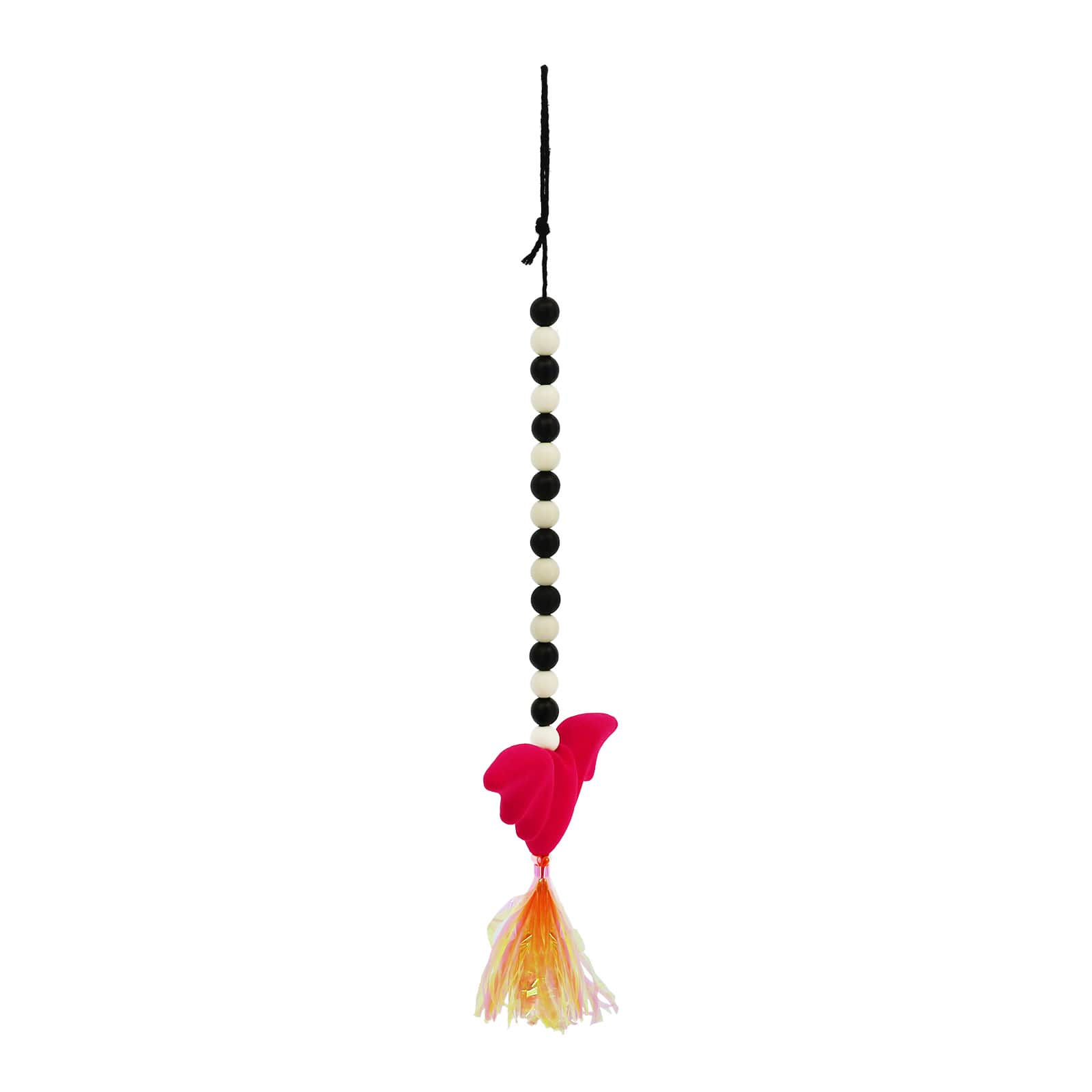 20&#x22; Rose Red Bat with Wood Beads Wall D&#xE9;cor by Ashland&#xAE;