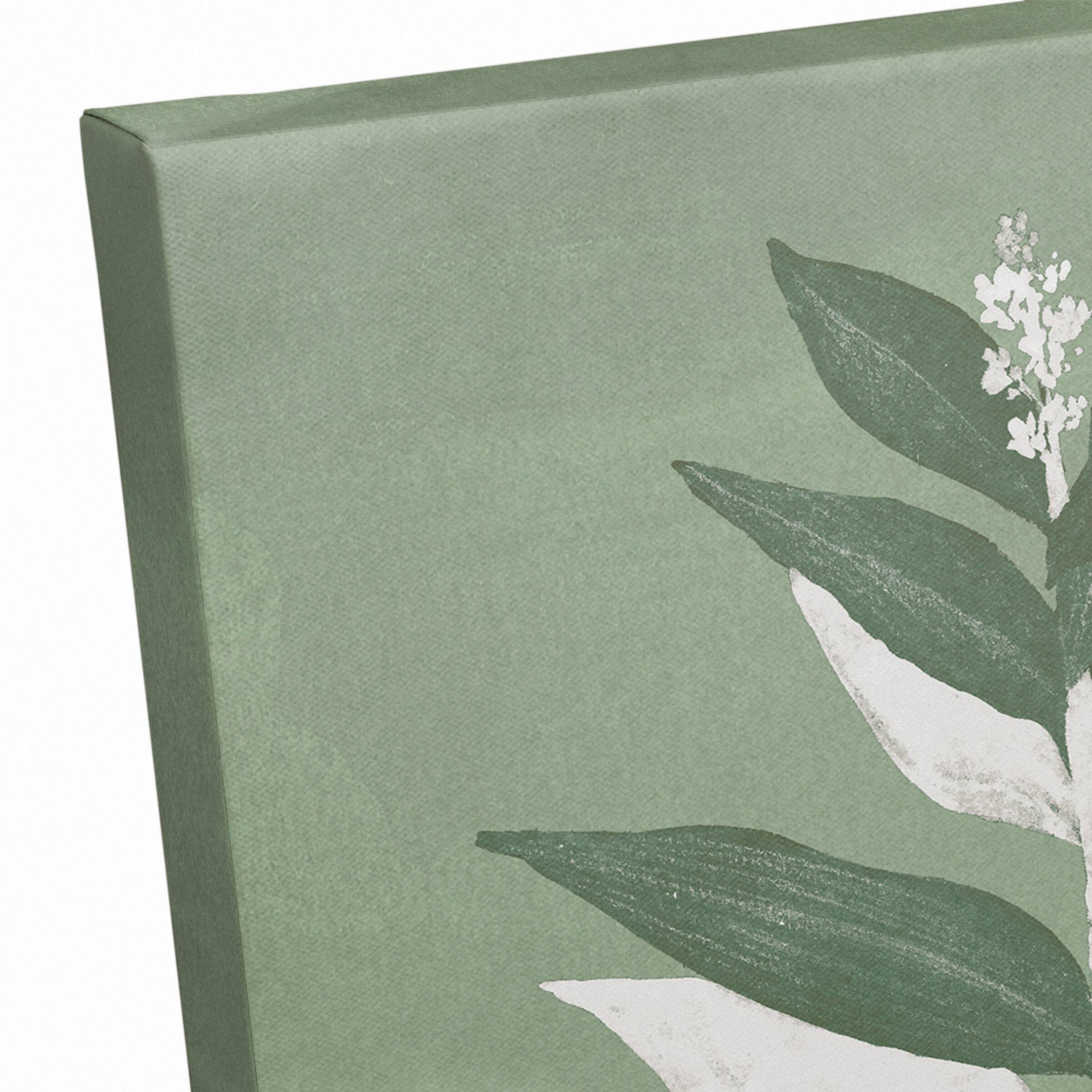 Painted Sage Leaves 11" x 14" Canvas Wall Art