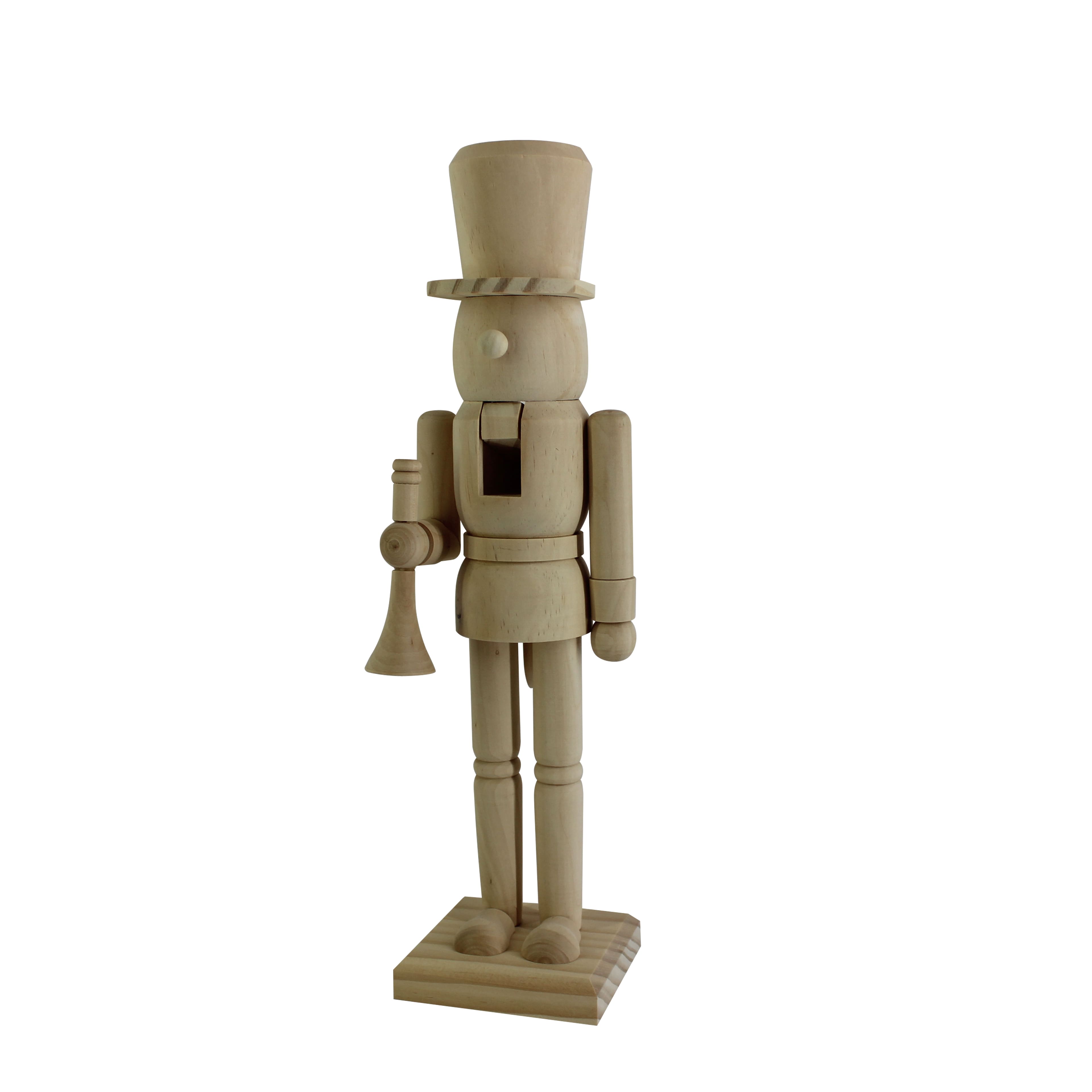 14&#x22; Soldier with Trumpet DIY Pinewood Nutcracker by Make Market&#xAE;