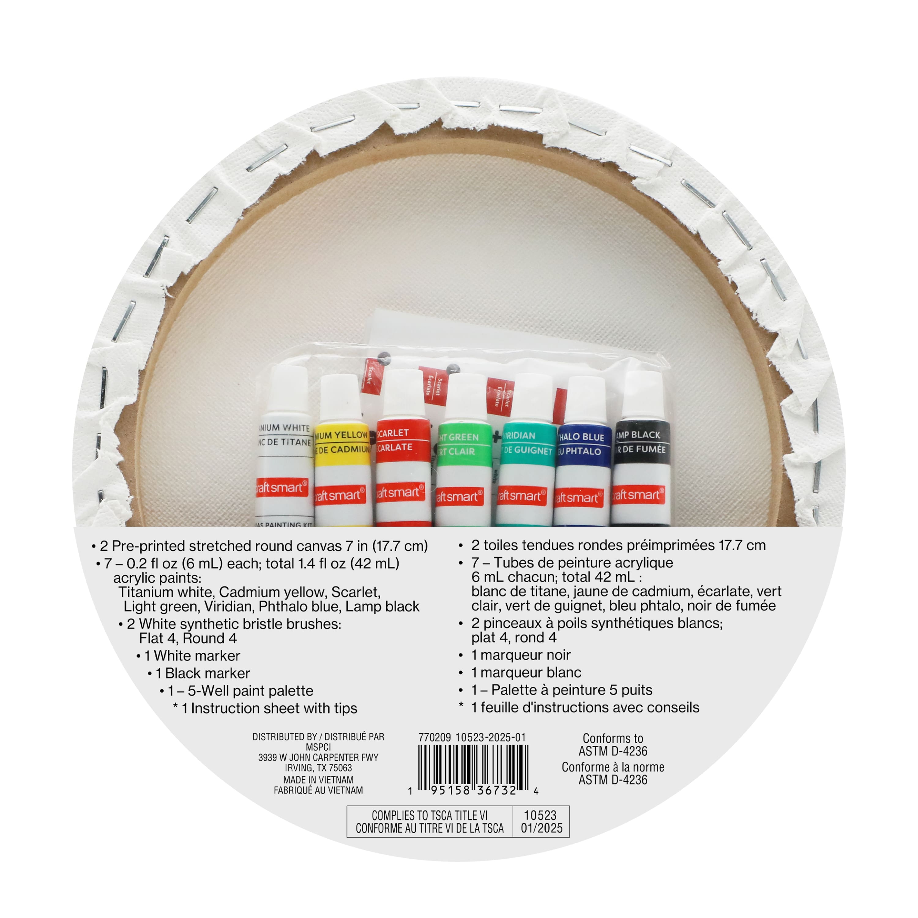 Forest Round Canvas Painting Kit by Craft Smart&#xAE;