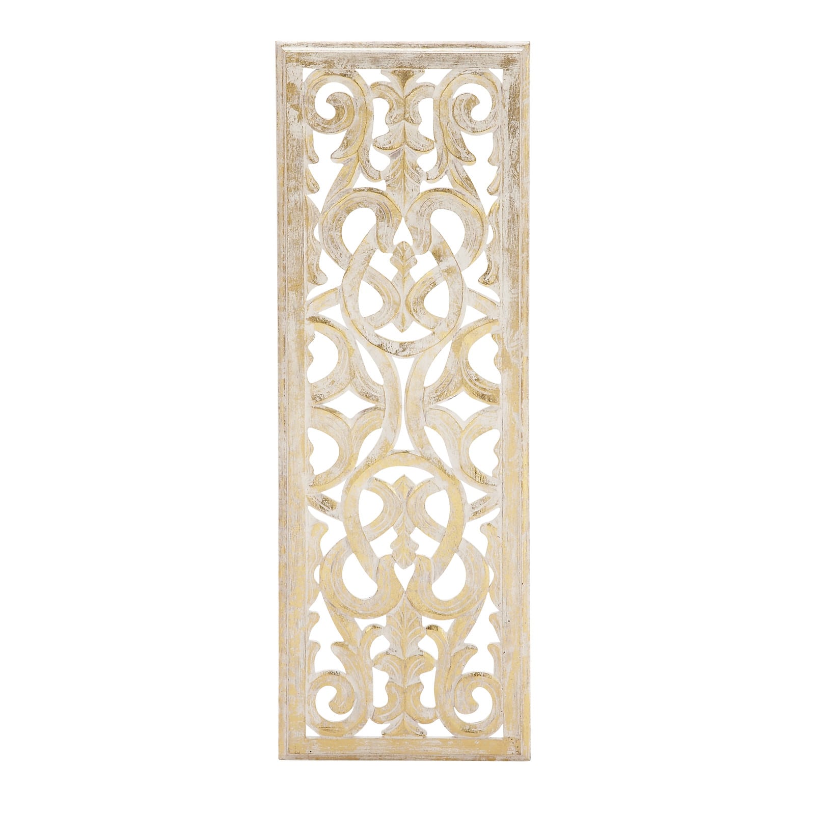Gold Traditional Ornamental Wood Wall Décor