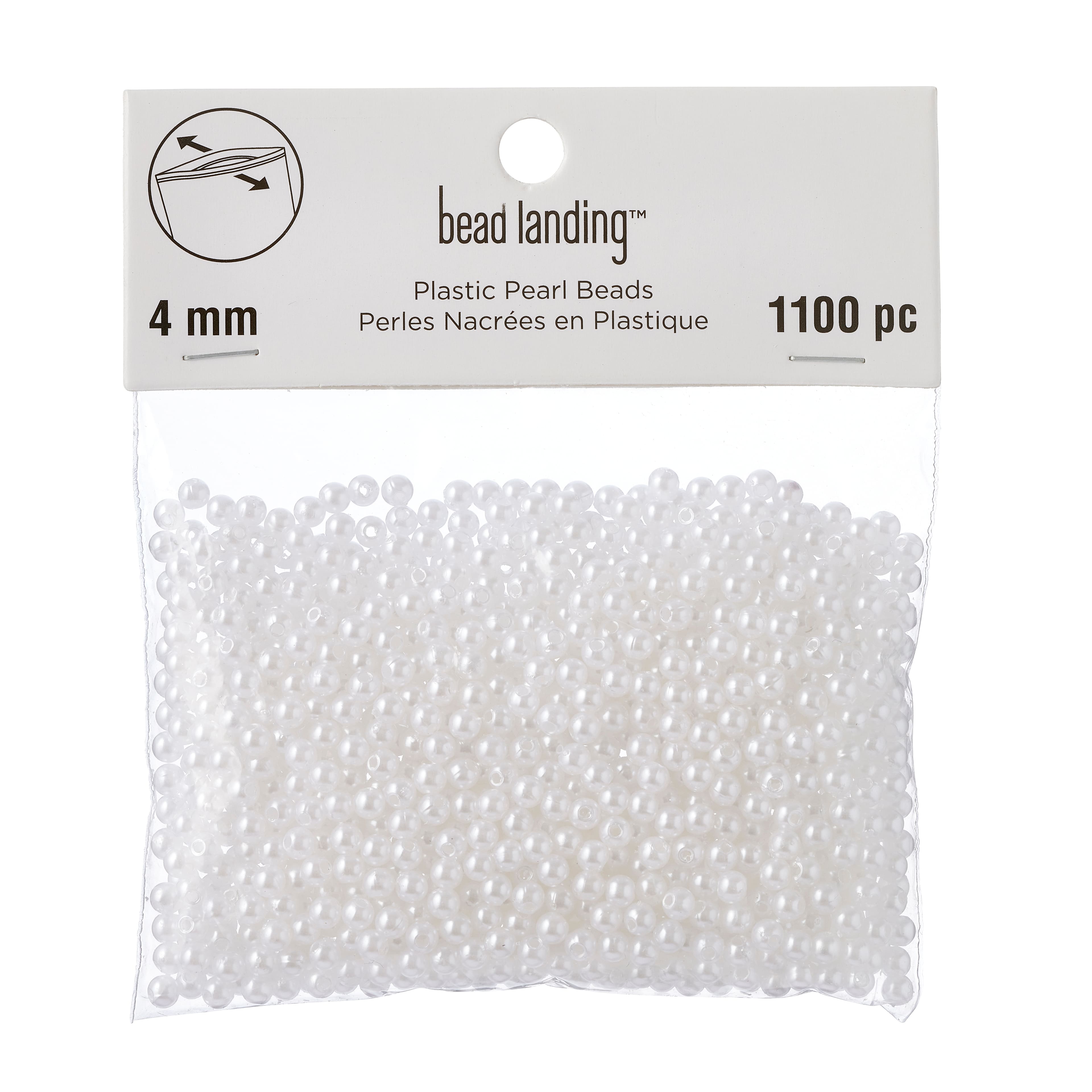 White & Sapphire Ceramic Round Beads, 12mm by Bead Landing™