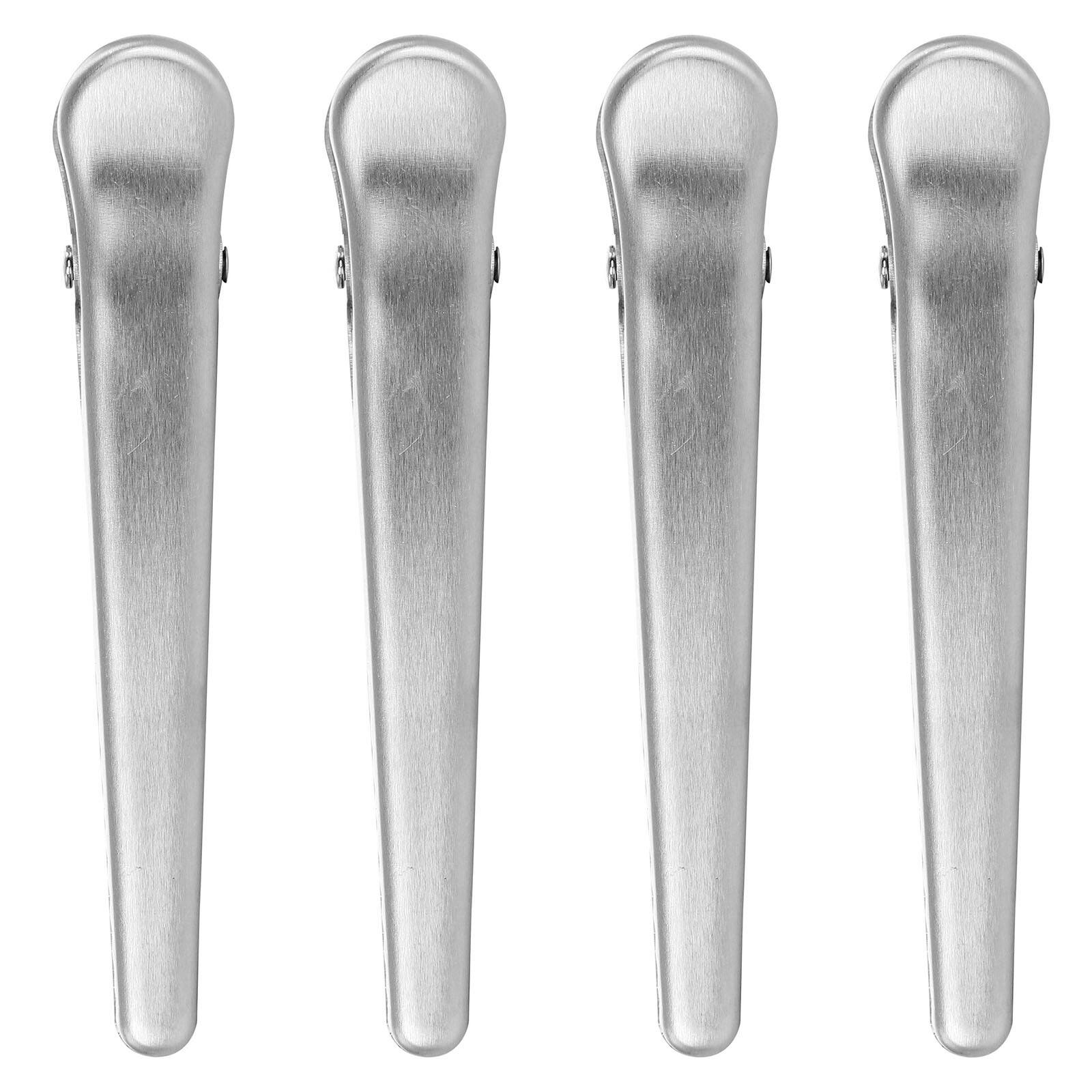 Martha Stewart Silver Stainless Steel Bag Clip Set, 4ct.