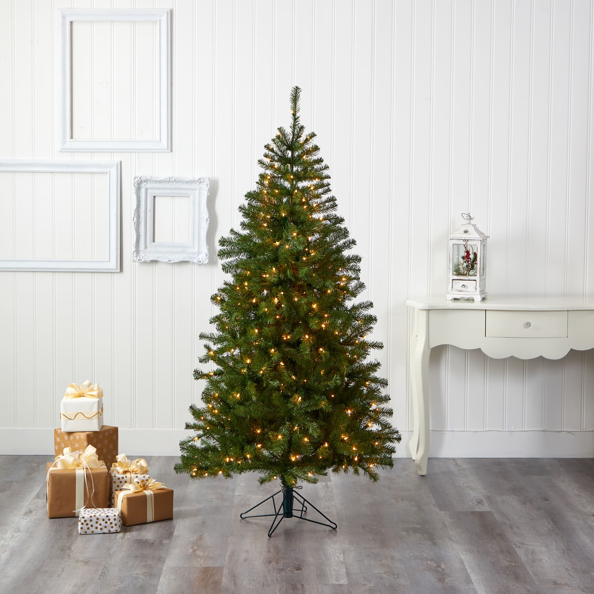 6ft. Pre-Lit Springfield Artificial Christmas Tree, Clear LED Lights