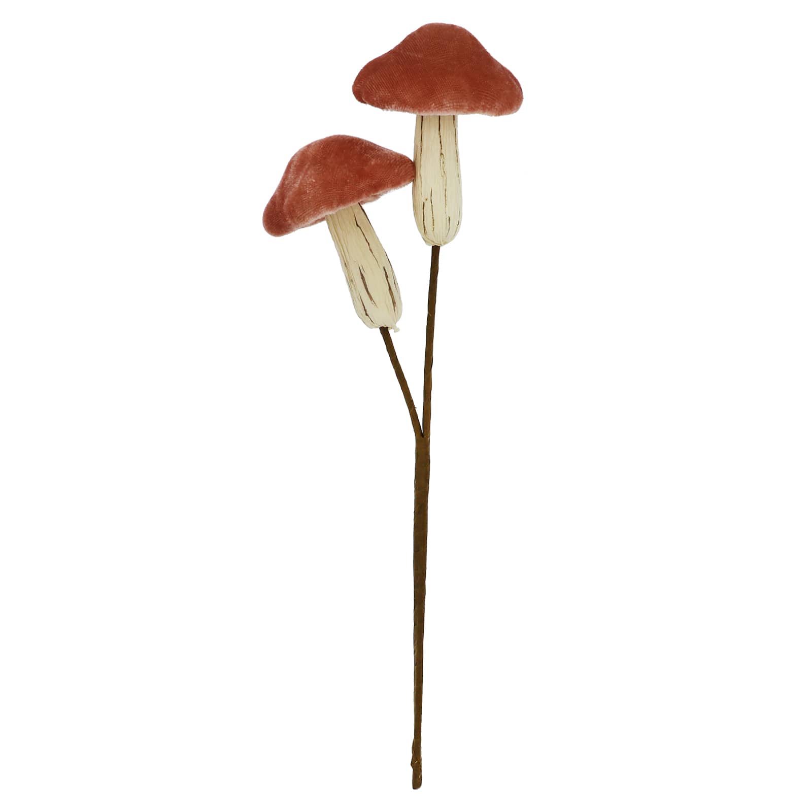 11.5&#x22; Pink Velvet Mushroom Pick by Ashland&#xAE;