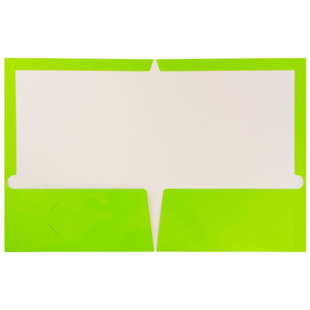 JAM Paper Laminated 2-Pocket Glossy Folders, 6ct.