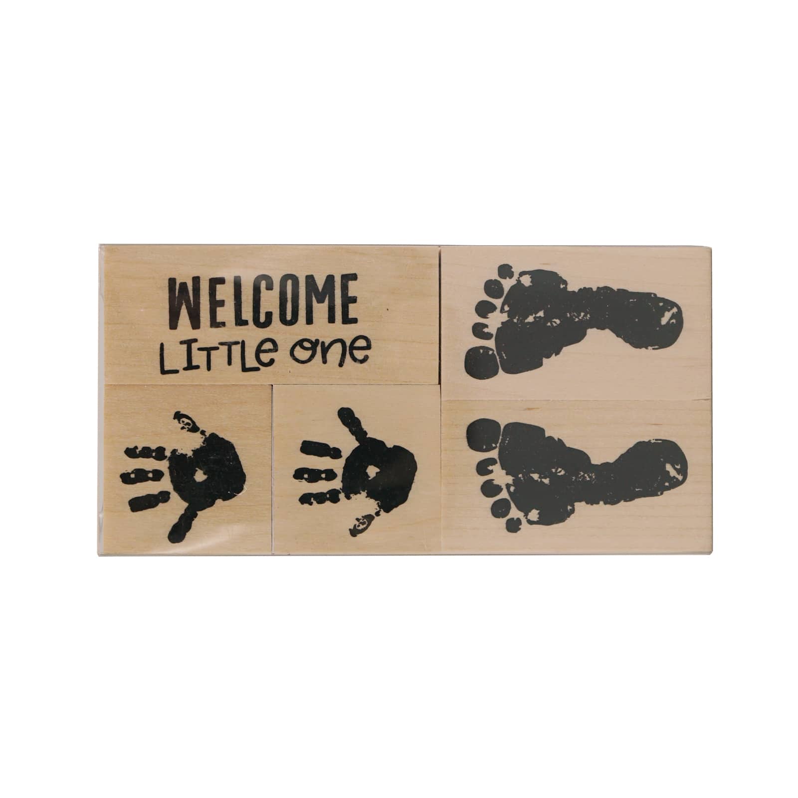 6 Pack: Baby Prints Wood Stamp Set by Recollections™