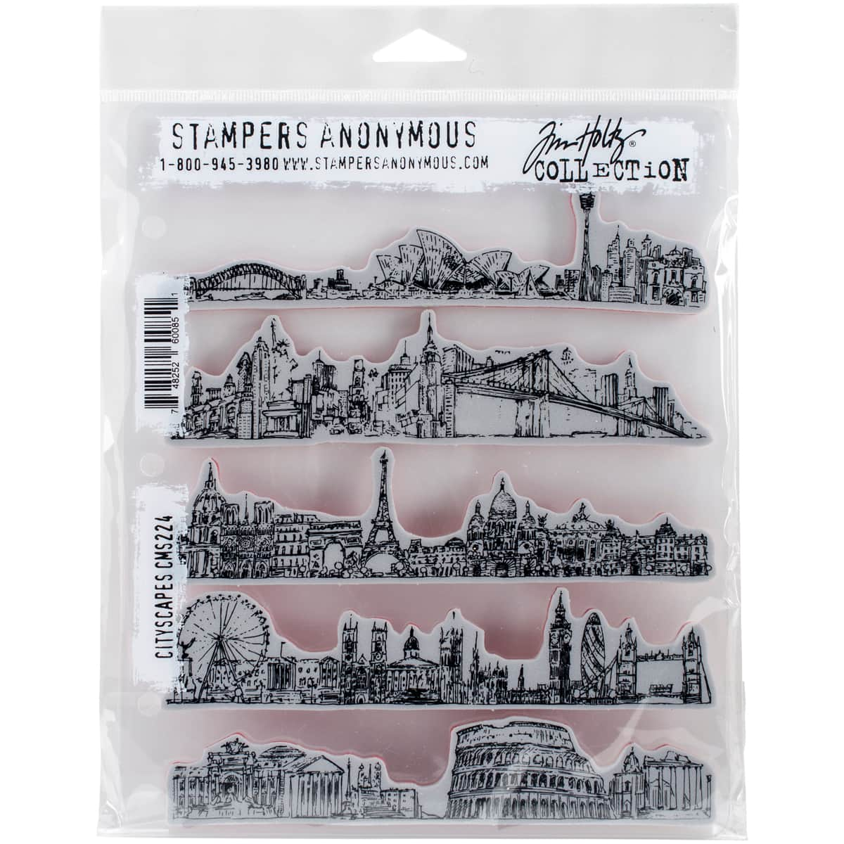 Stampers Anonymous Tim Holtz&#xAE; Cityscapes Cling Stamp Set