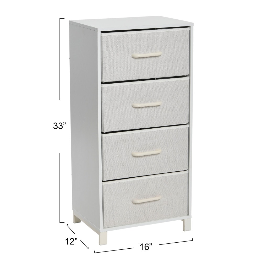 Household Essentials 33&#x22; 4-Drawer Dresser