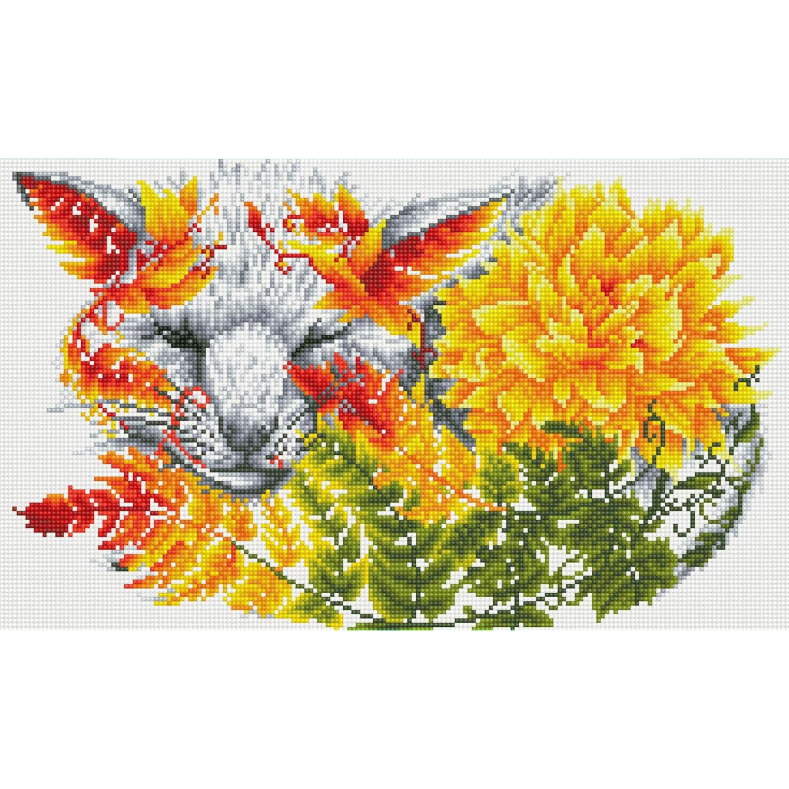 Diamond Dotz® Intermediate Fern Fox Diamond Painting Kit