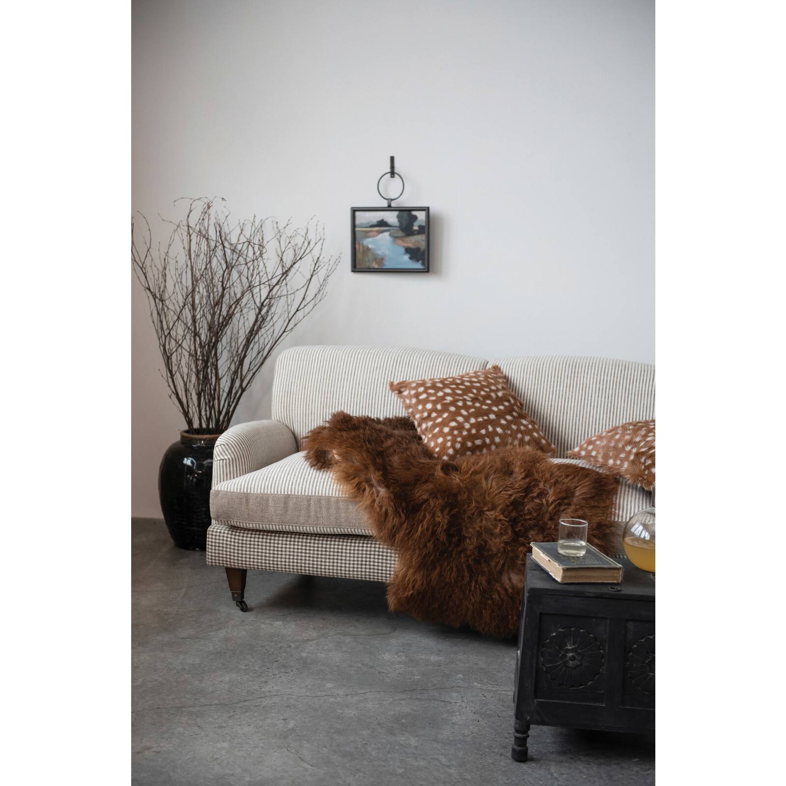 Hello Honey&#xAE; 3ft. Natural Brown Fur Rug