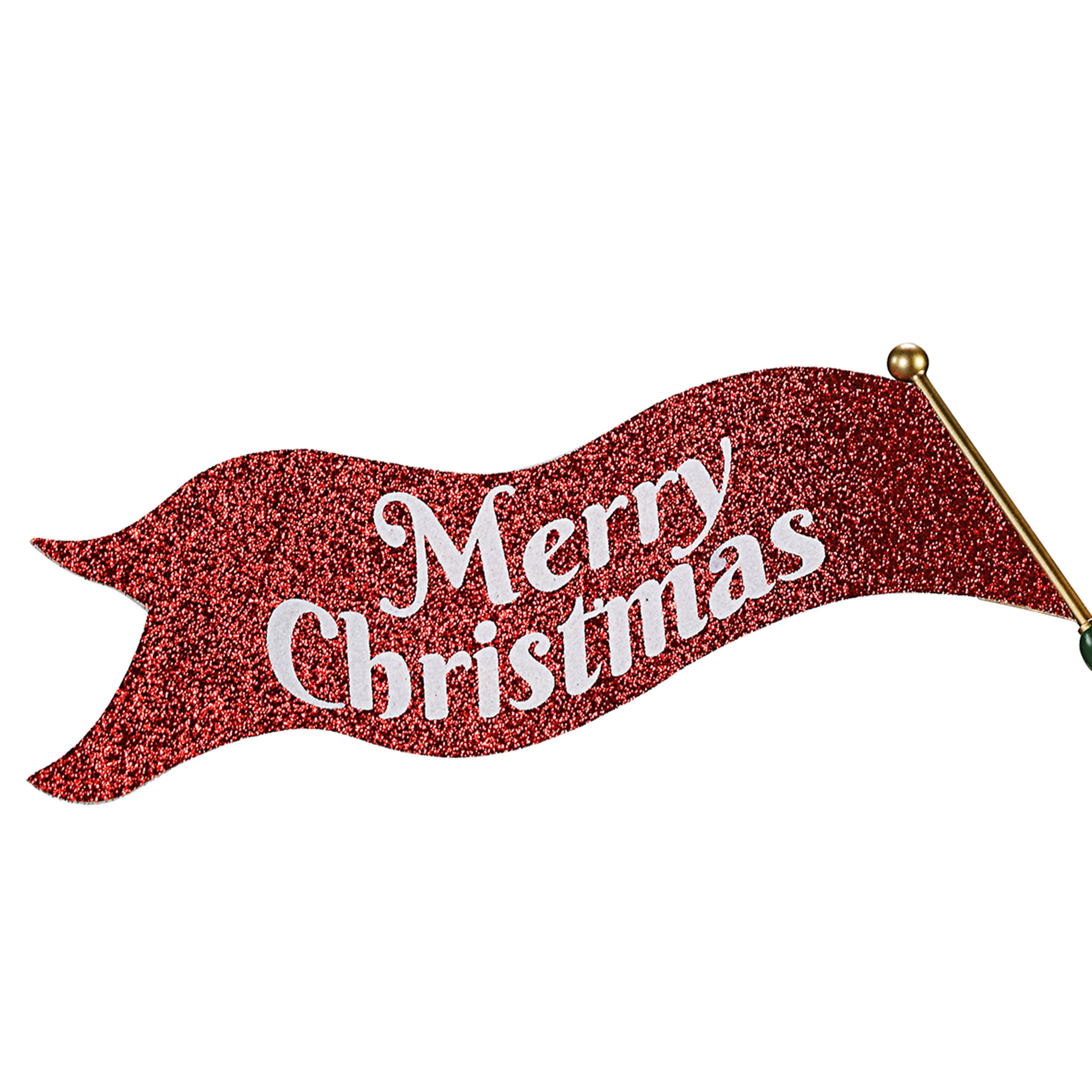 Elves in Sleigh Animated Tree Topper