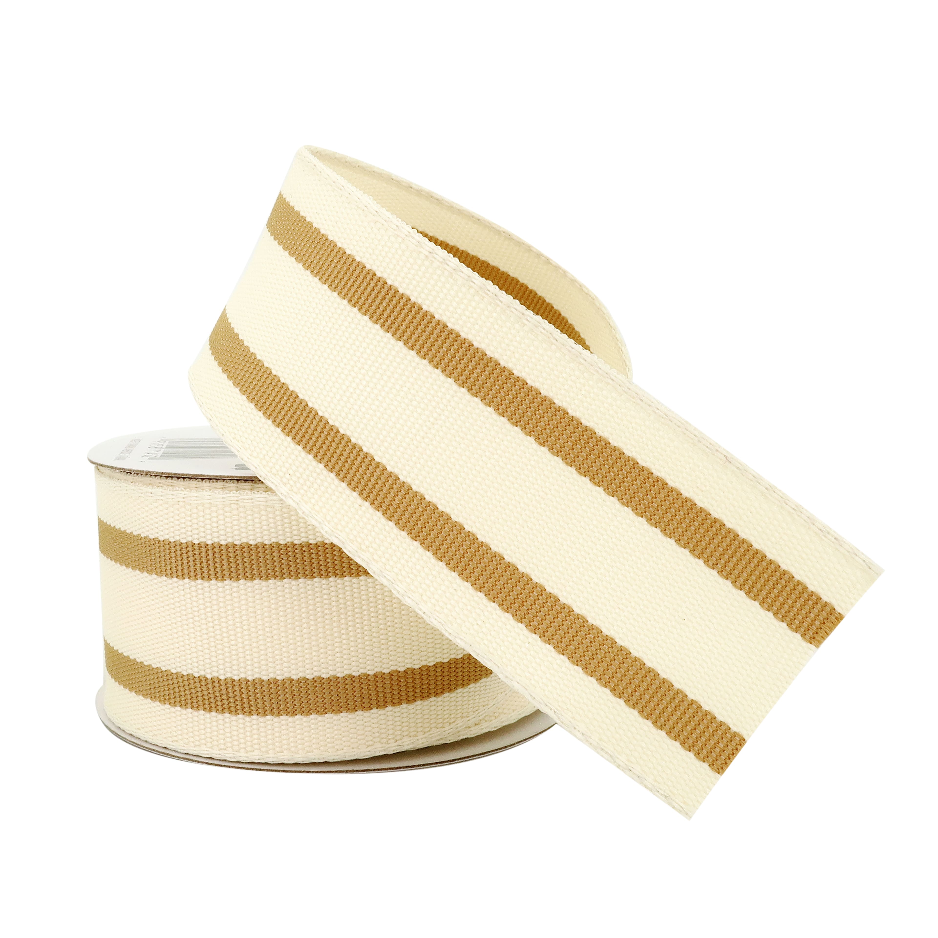 12 Pack: 1.5" x 3yd. Wired Ticking Stripe Ribbon by Celebrate It™